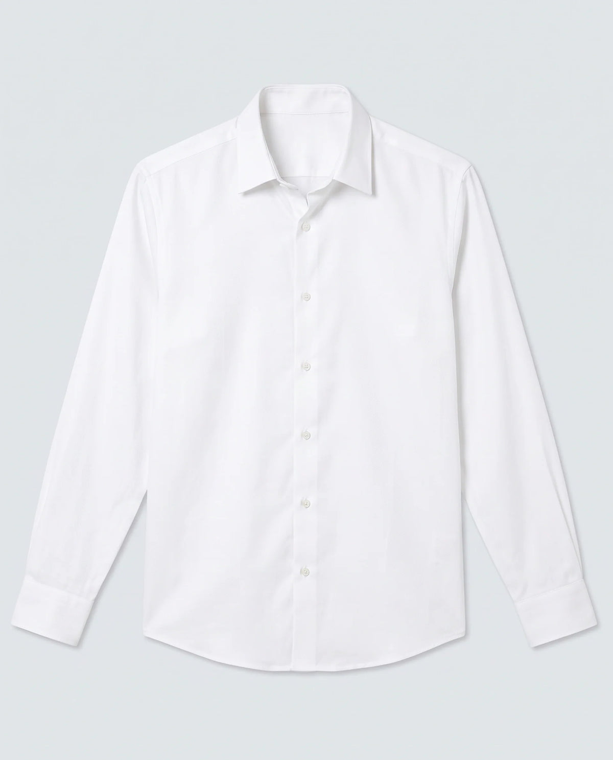 Rare Rabbit Men's Dream White Tencel Fabric Full Sleeve Spread Collar Regular Fit Plain Shirt
