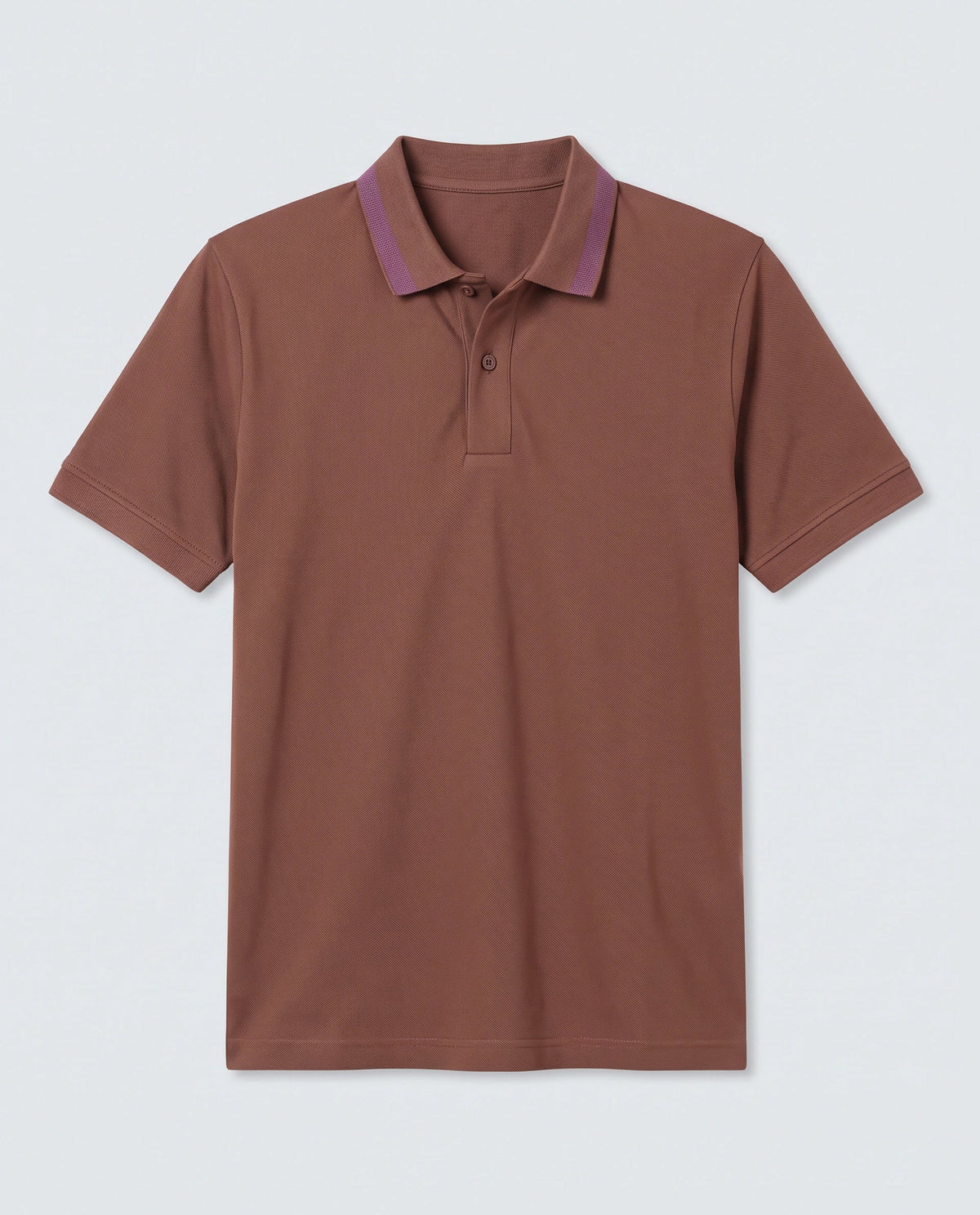 Rare Rabbit Men's Flint Rust Cotton Fabric Half Sleeve Spread Collar Regular Fit Plain Polo