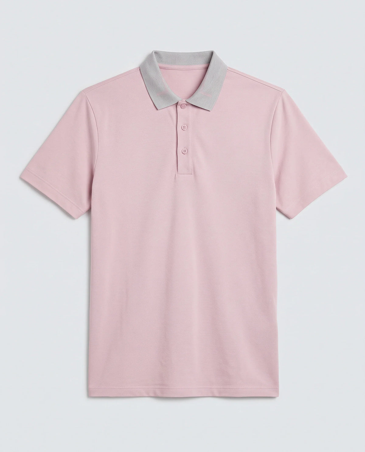 Rare Rabbit Men's Frow-S26 Dusky Pink Cotton Fabric Half Sleeve Spread Collar Regular Fit Plain Polo