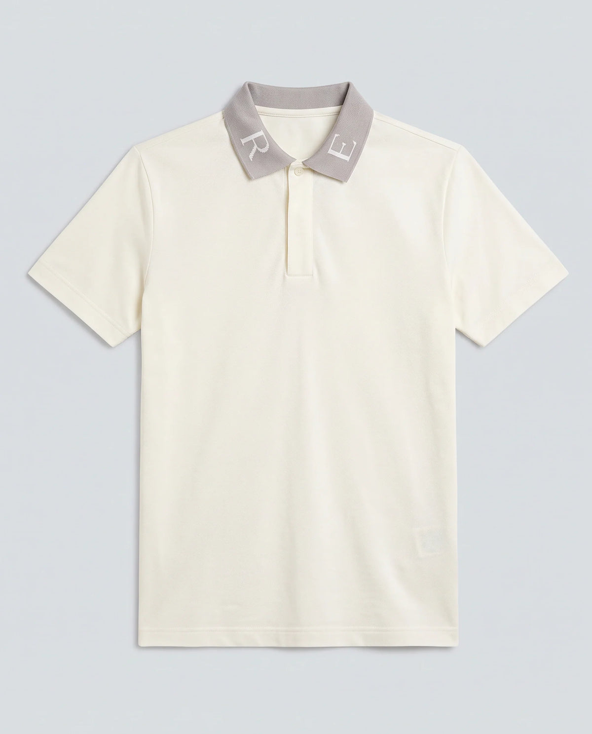 Rare Rabbit Men's Frow-S26 Off White Cotton Fabric Half Sleeve Spread Collar Regular Fit Plain Polo
