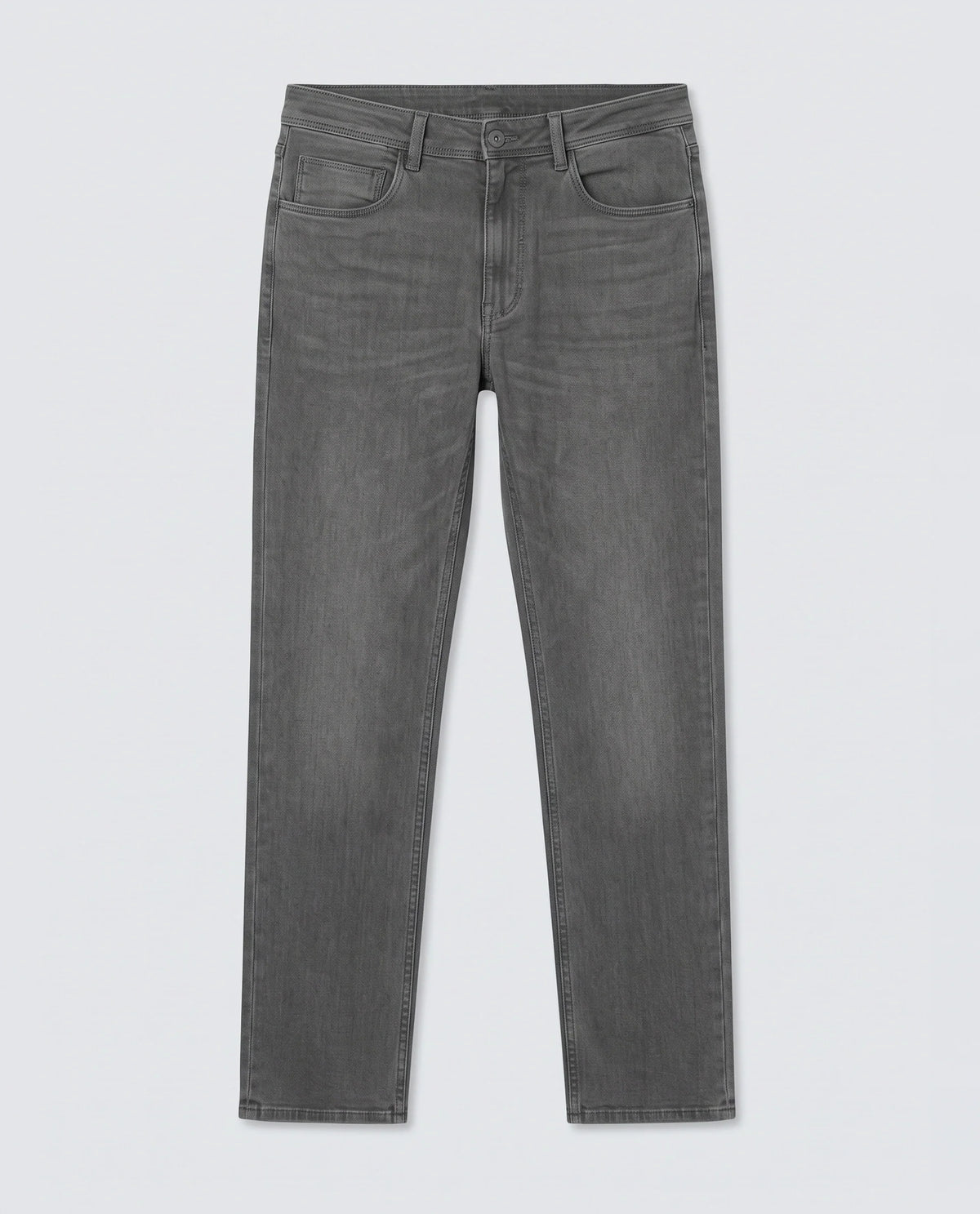 Rare Rabbit Men's Fyod 26 Dark Grey Cotton Blend Fabric Morris Regular Fit Plain Jeans