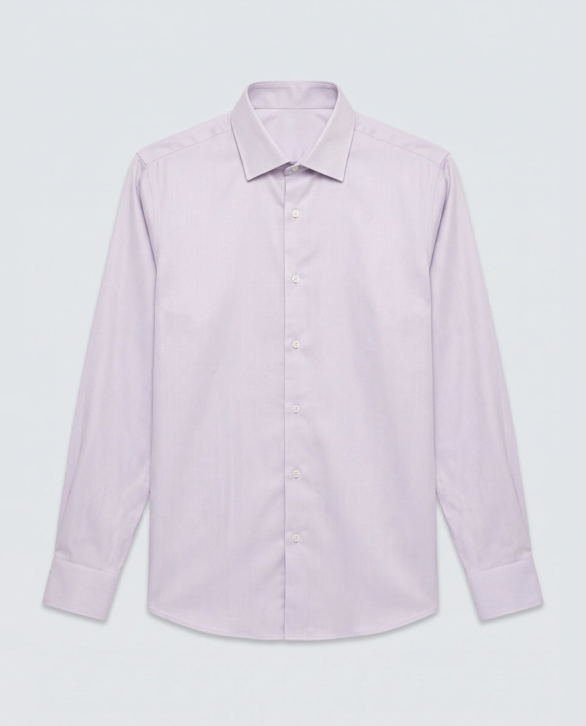 Rare Rabbit Men's Giro Light Purple Cotton Full Sleeve Spread Collar Regular Fit Plain Shirt