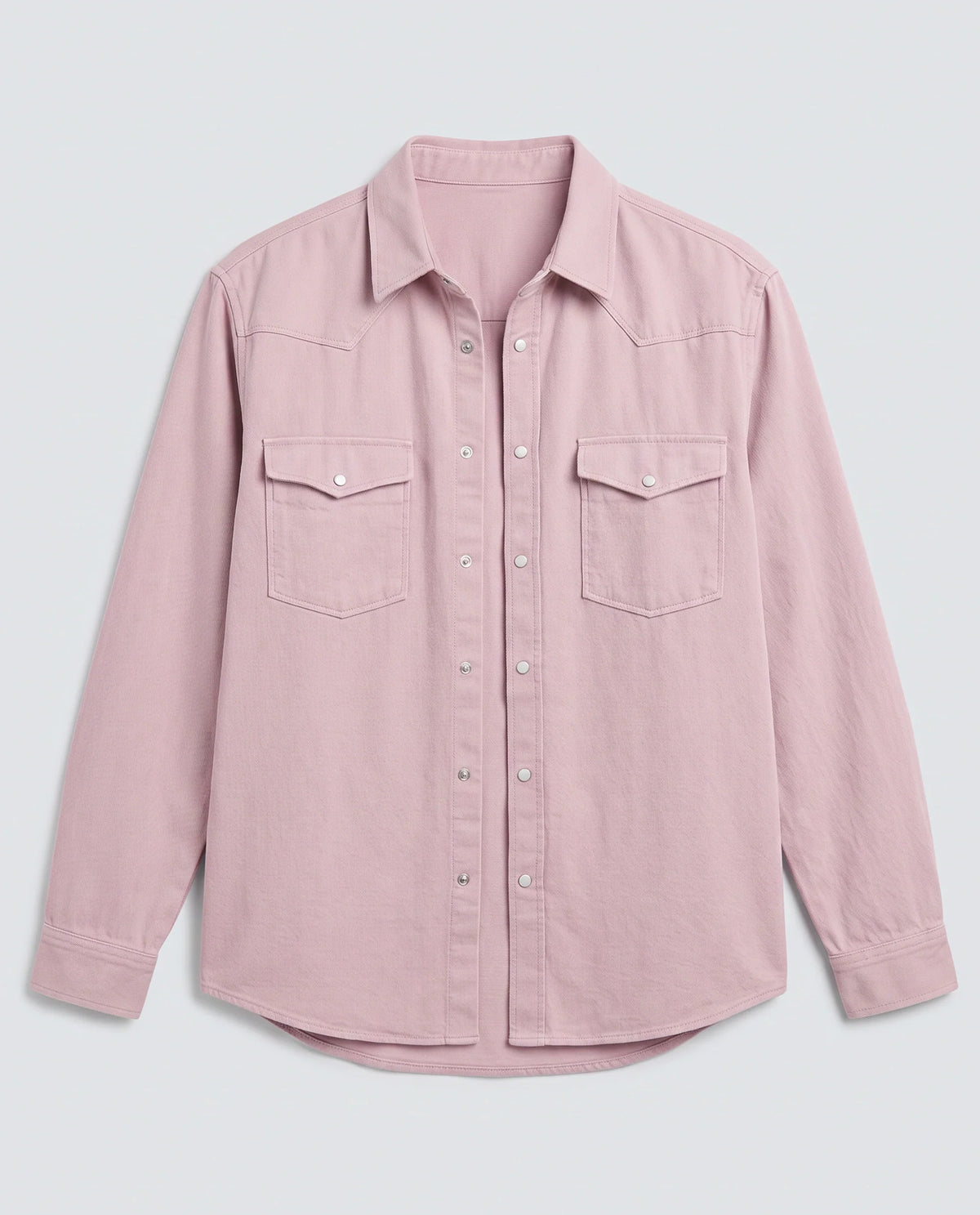 Rare Rabbit Men's Haxlr 26 Dusky Pink Cotton Blend Fabric Full Sleeve Spread Collar Snap Button Regular Fit Plain Shirt