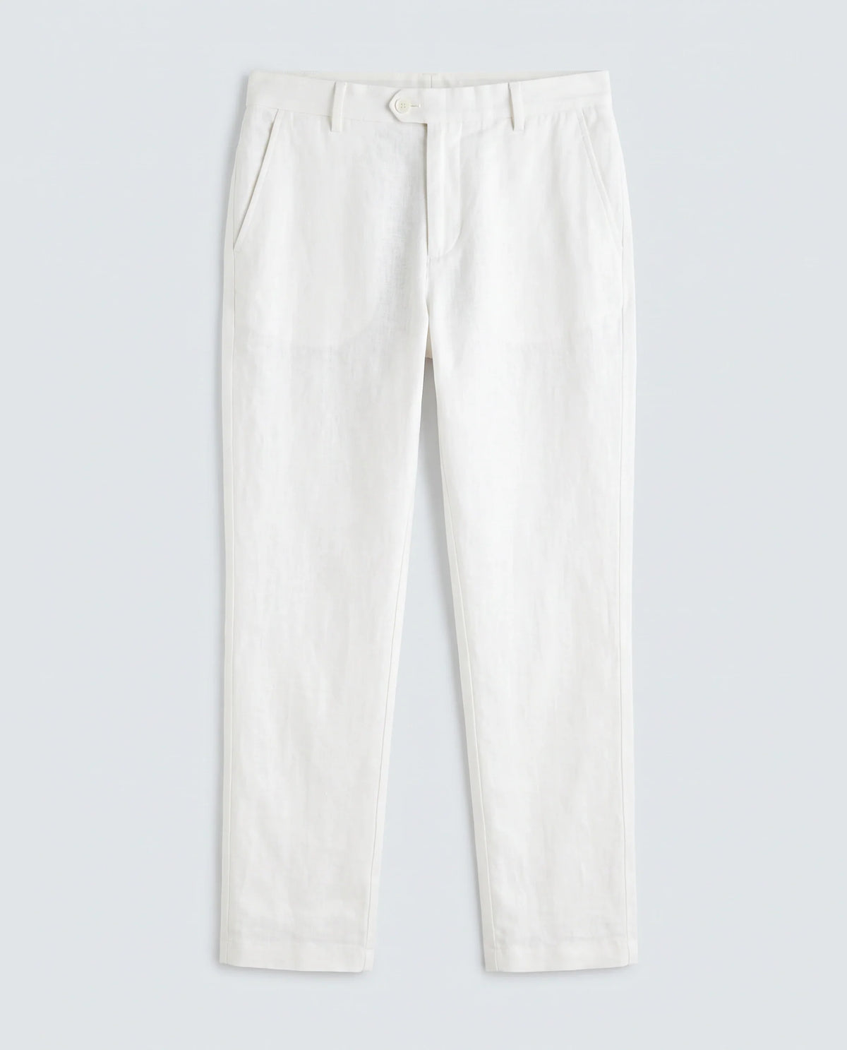 Rare Rabbit Men's Jomo-Ss26 Off White Linen Blend Fabric Regular Fit Plain Trouser
