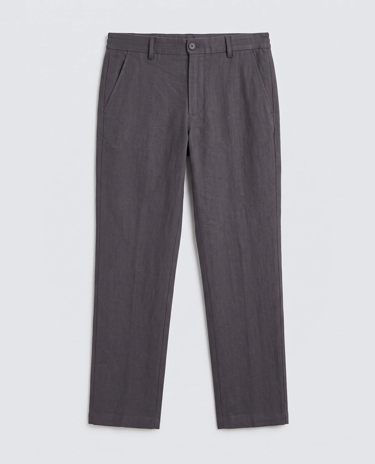 Rare Rabbit Men's Jomo-Ss26 Purple Linen Blend Fabric Regular Fit Plain Trouser
