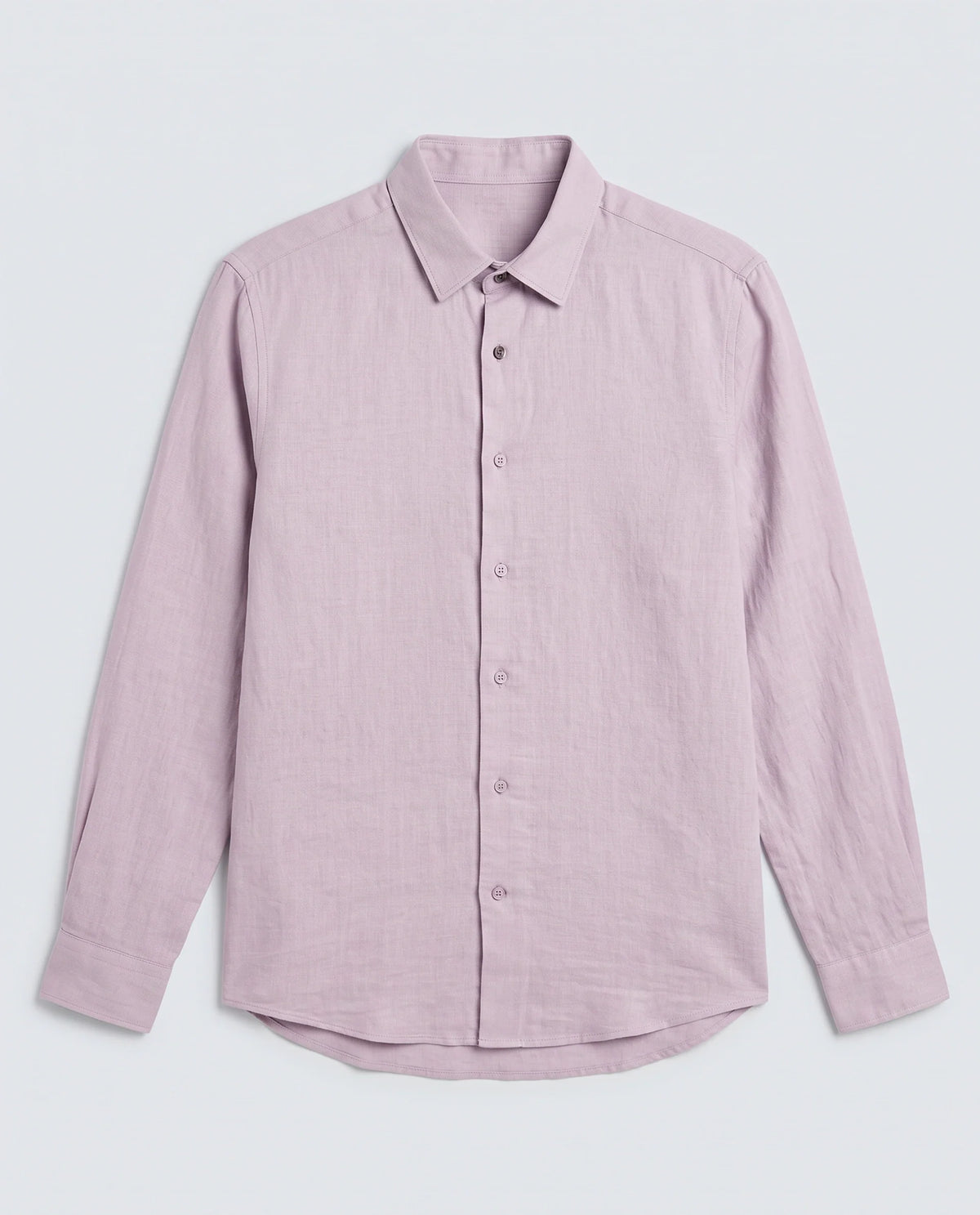 Rare Rabbit Men's Layerr-Ls Pastel Purple Cotton Fabric Full Sleeve Spread Collar Regular Fit Plain Shirt