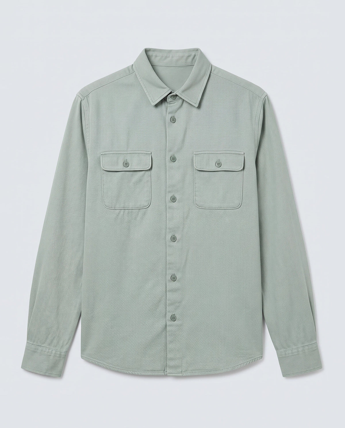 Rare Rabbit Men's Lyton-Ss26 Dusky Green Lyocell Blend Fabric Full Sleeve Spread Collar Regular Fit Plain Shirt