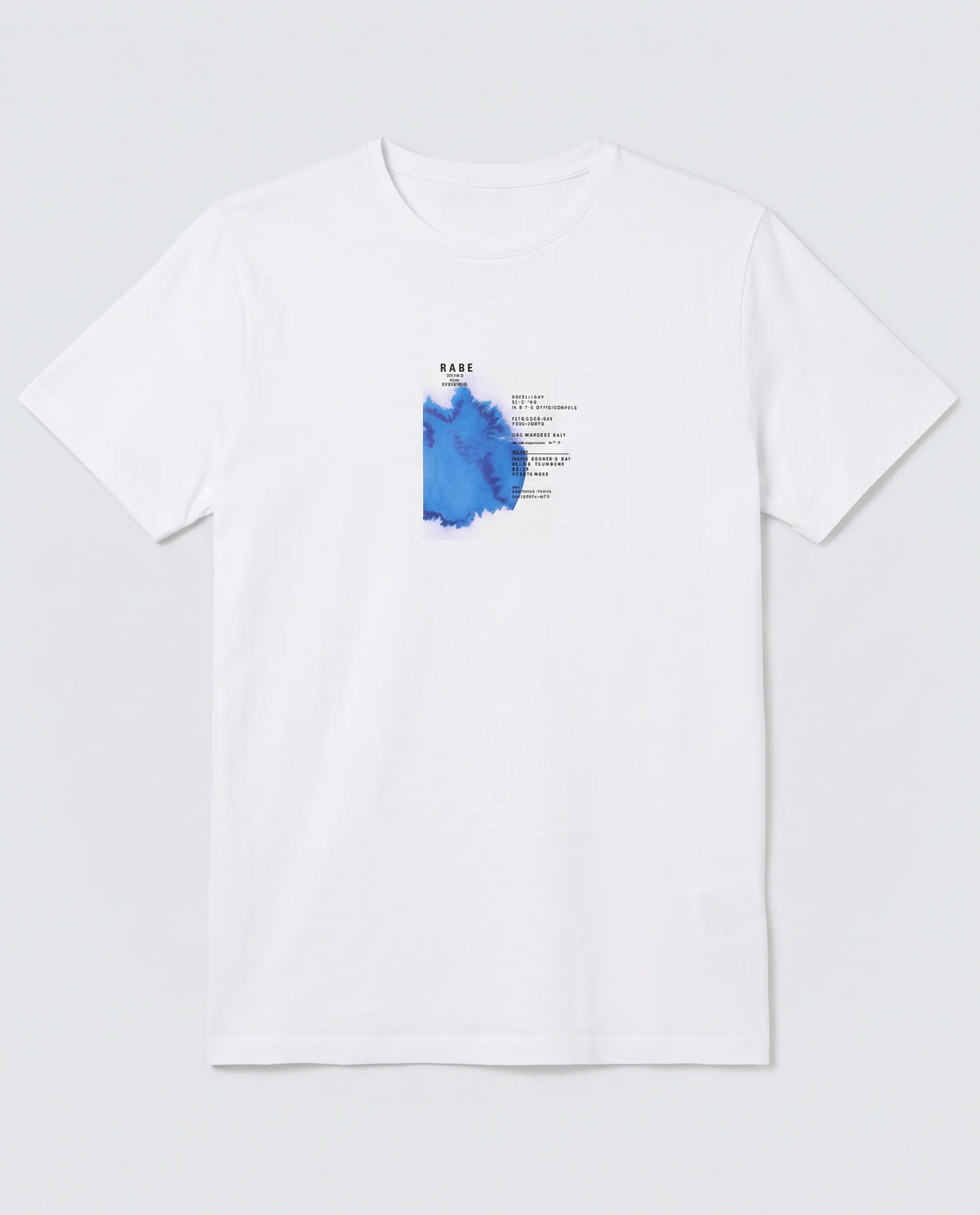 Rare Rabbit Men's Nes White Cotton Blend Fabric Half Sleeve Crew Neck Regular Fit Graphic Print T-Shirt