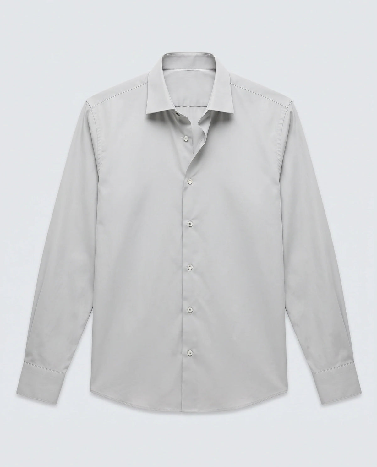 Rare Rabbit Men's Neutron-Ss26 Dusky Green Cotton Blend Full Sleeve Spread Collar Regular Fit Plain Shirt