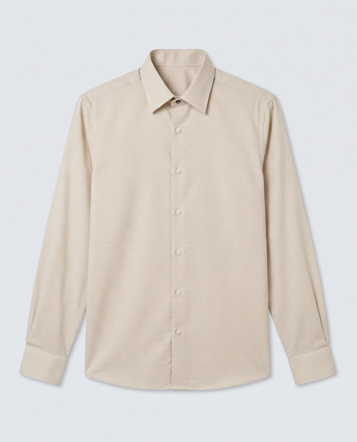 Rare Rabbit Men's Ning Light Beige Cotton Full Sleeve Spread Collar Regular Fit Geometric Shirt