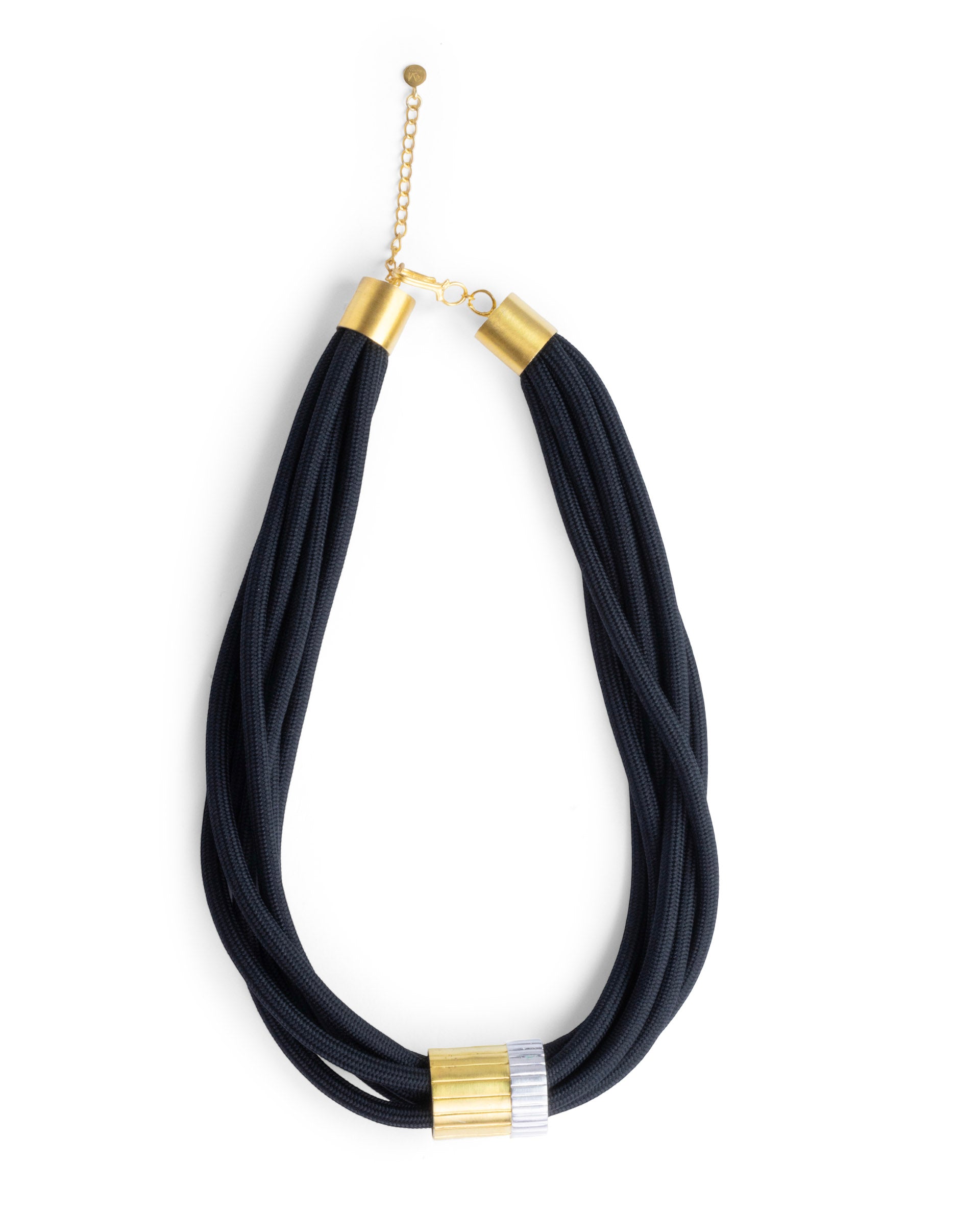 Rareism Women Impression Black Necklace