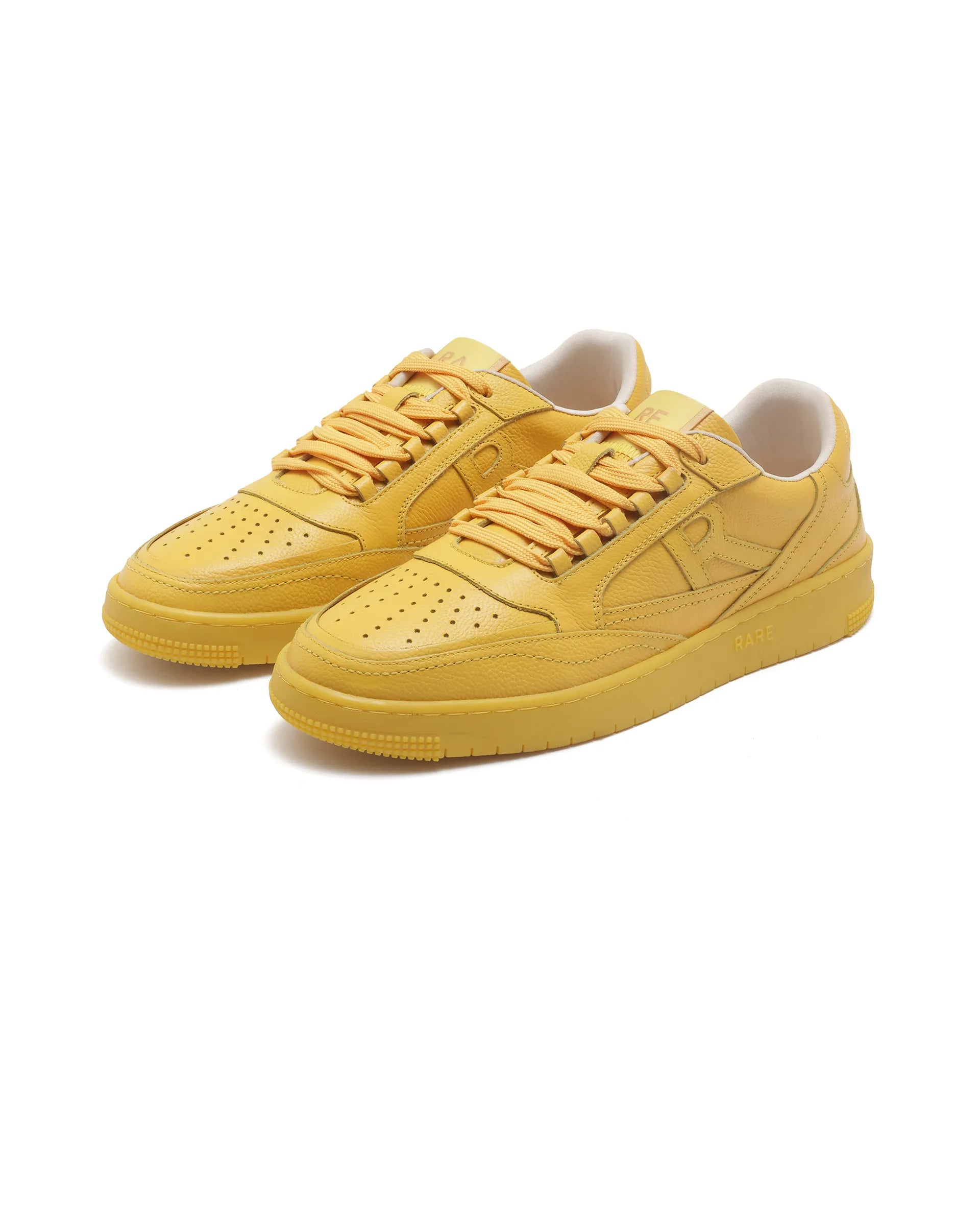 Rare Rabbit Men's Inferno Lite Yellow Lace-Up Closure Sneaker