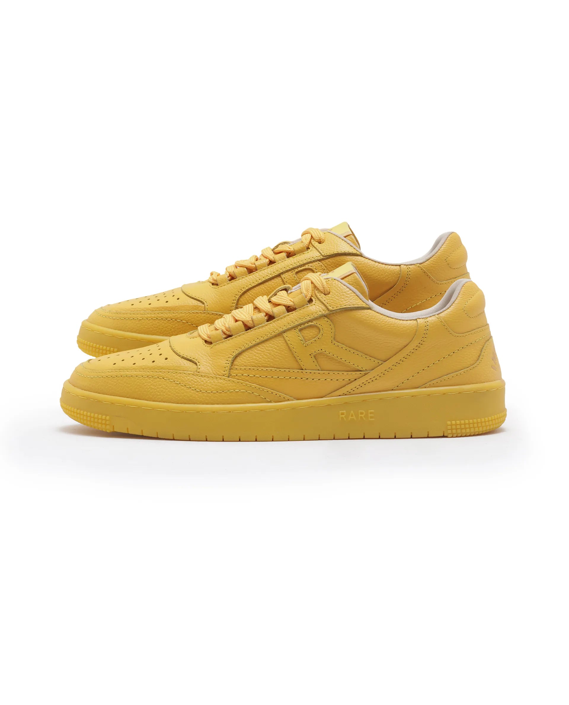 Rare Rabbit Men's Inferno Lite Yellow Lace-Up Closure Sneaker