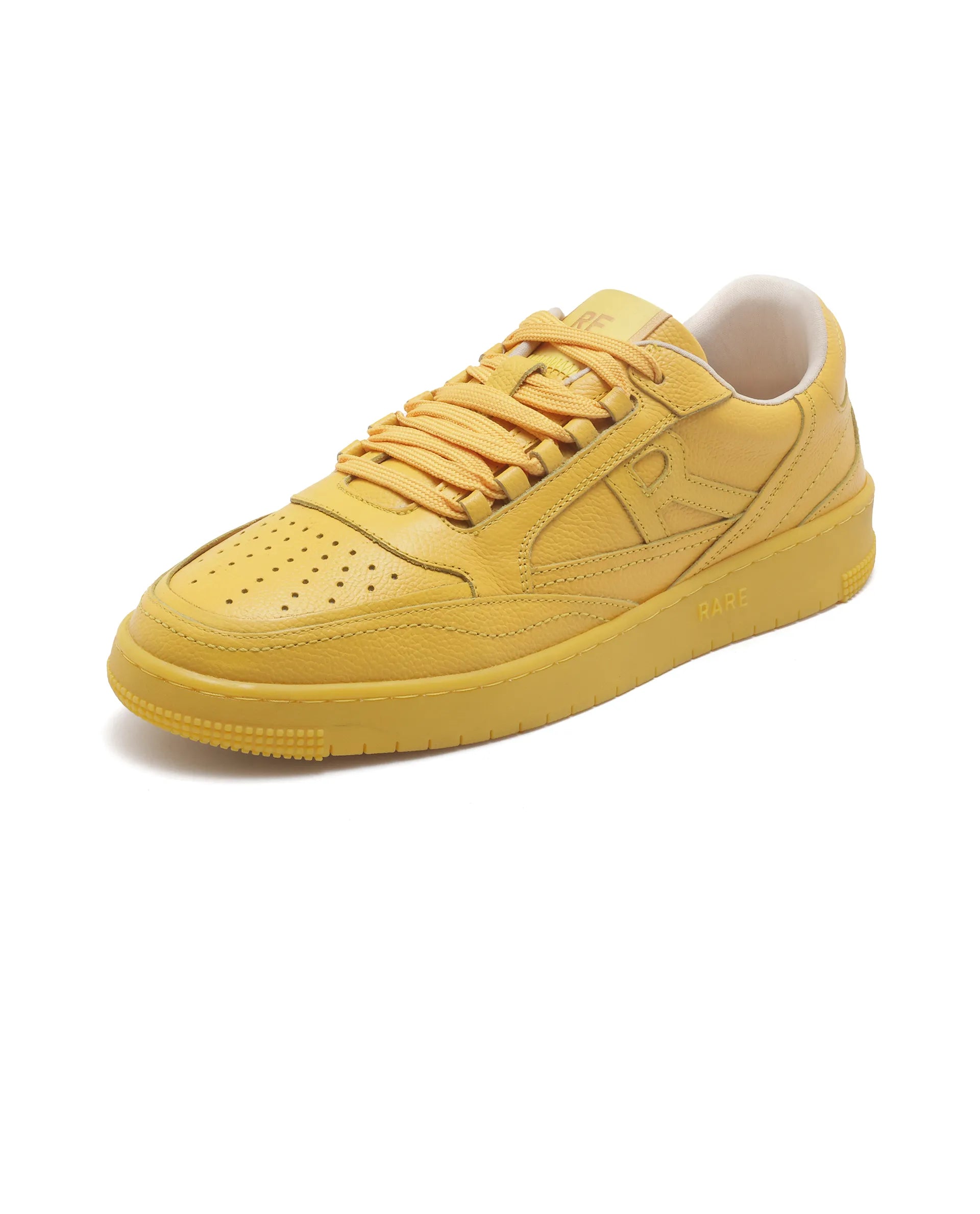 Rare Rabbit Men's Inferno Lite Yellow Lace-Up Closure Sneaker