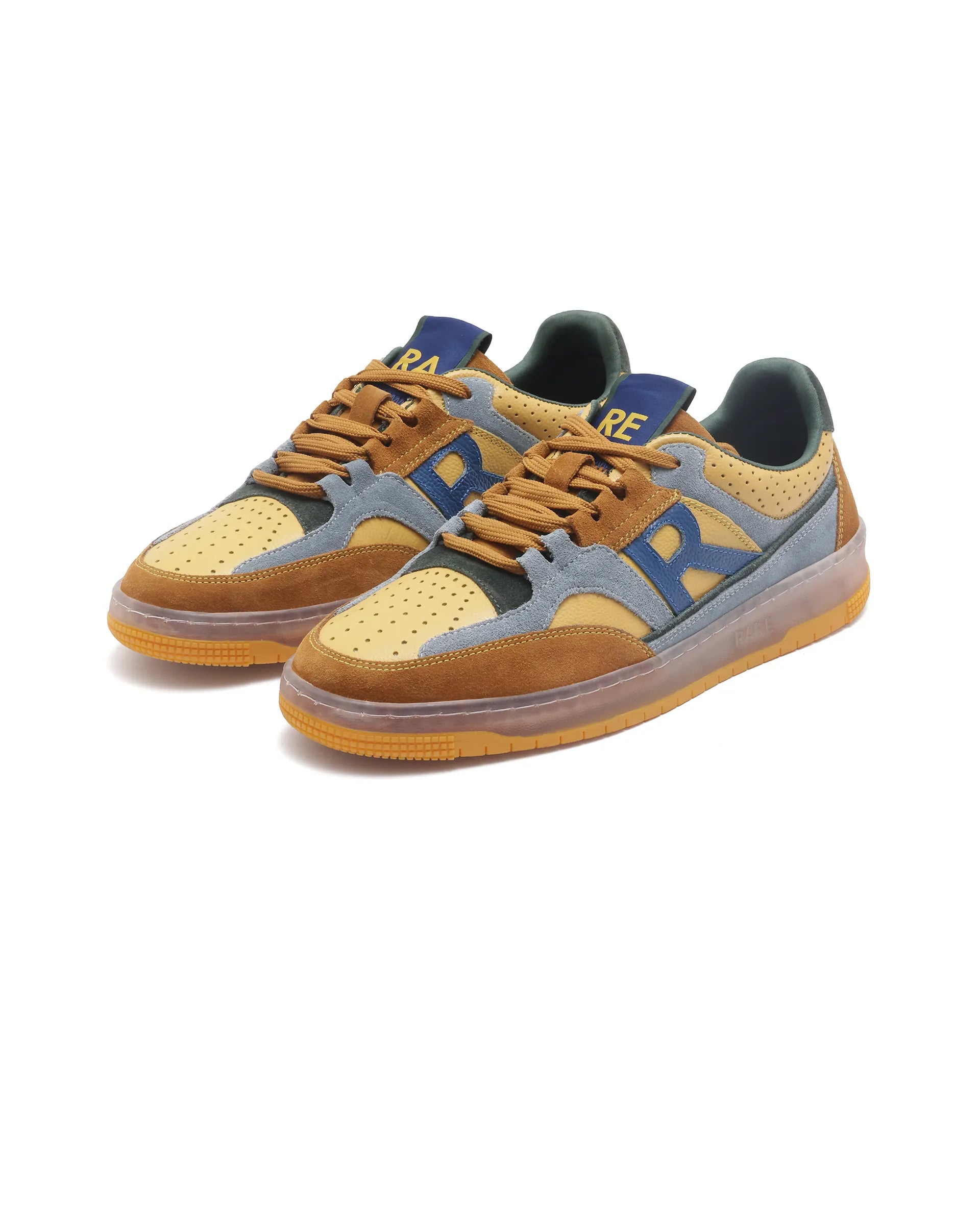 Rare Rabbit Men Inferno Yellow Lace-Up Closure Sneaker