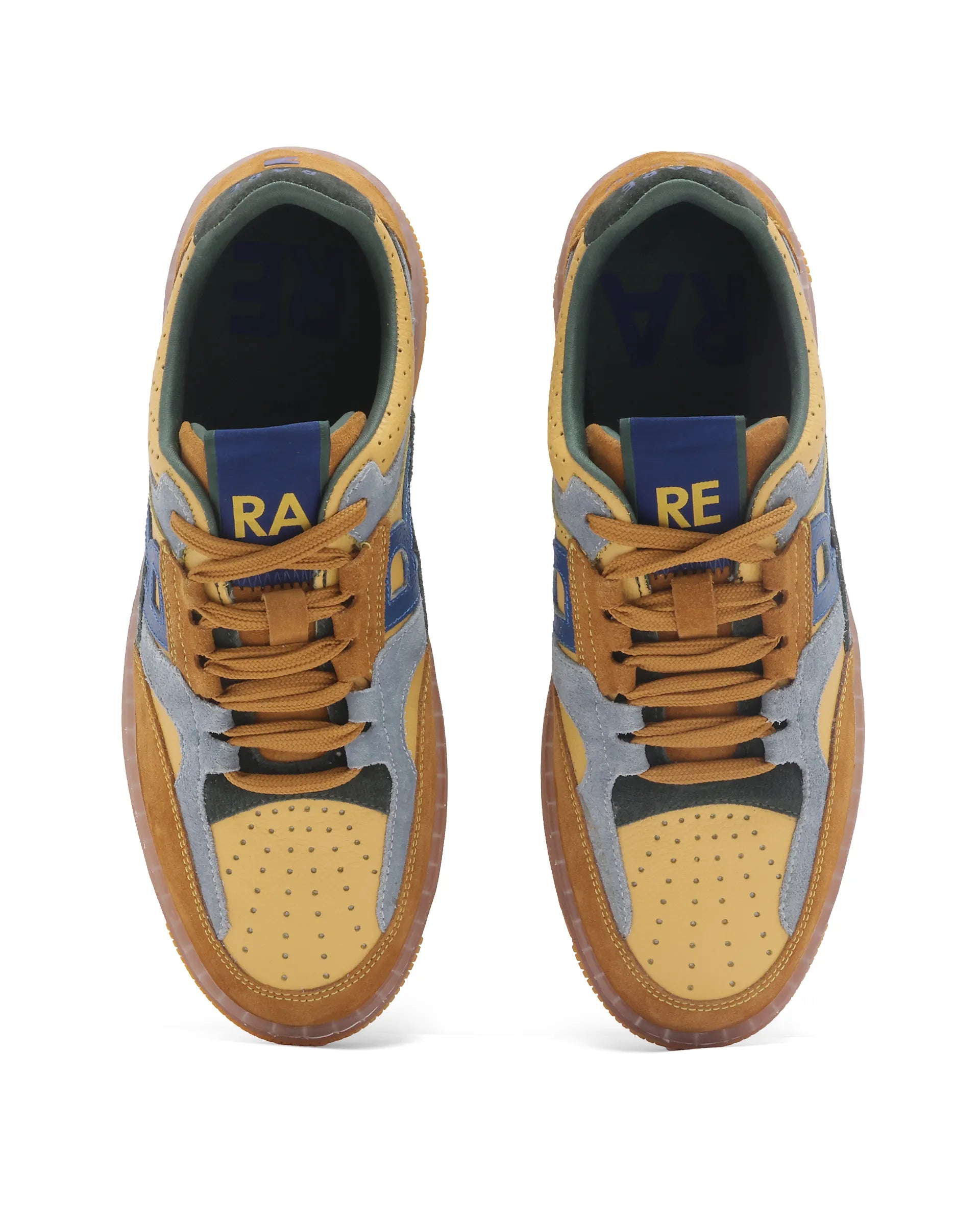 Rare Rabbit Men Inferno Yellow Lace-Up Closure Sneaker