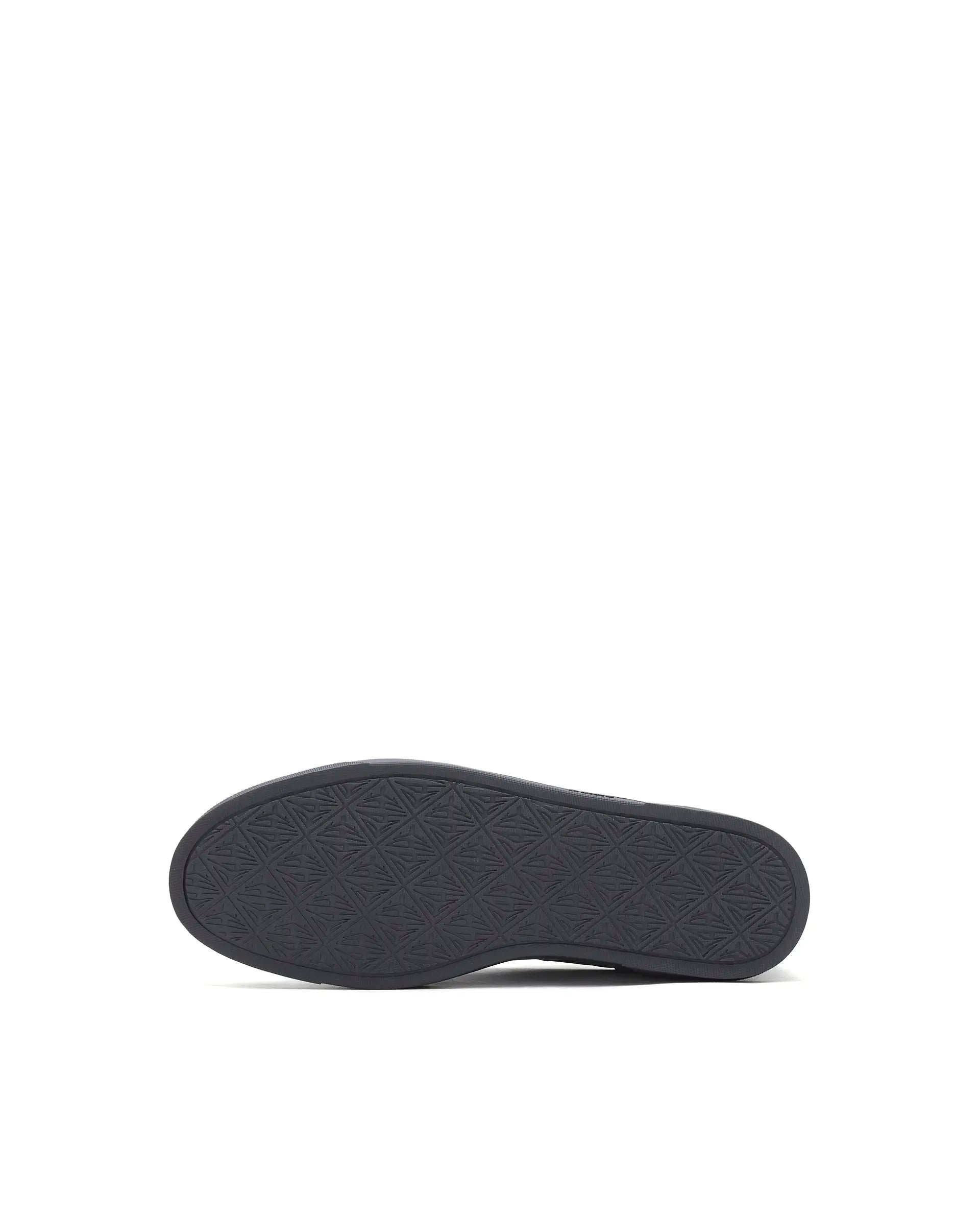 Rare Rabbit Men's Inforo Navy Micro Leather Sneaker