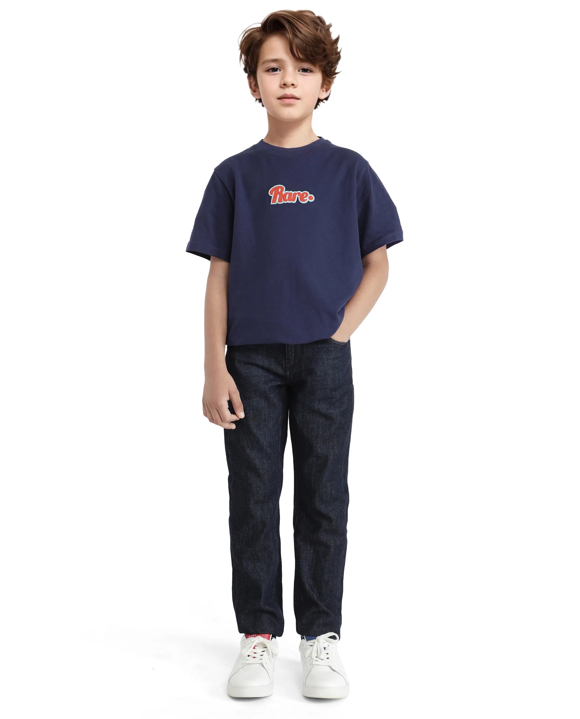 Rare Ones Kids Ivan Dark Blue Slim Fit Denim Pant