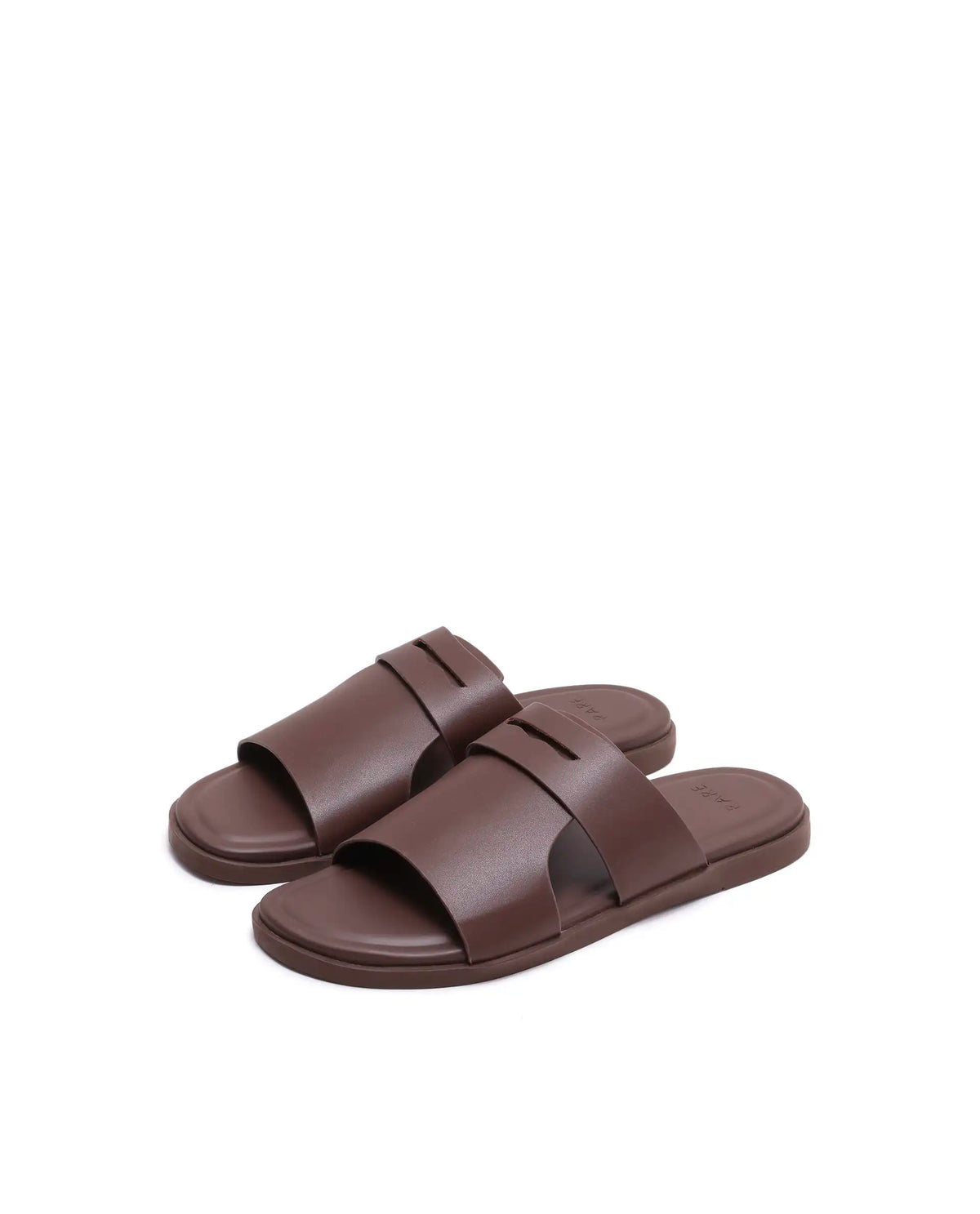 Rarez Men's Jaxa Dark Holy Rust Leather Regular Sandal