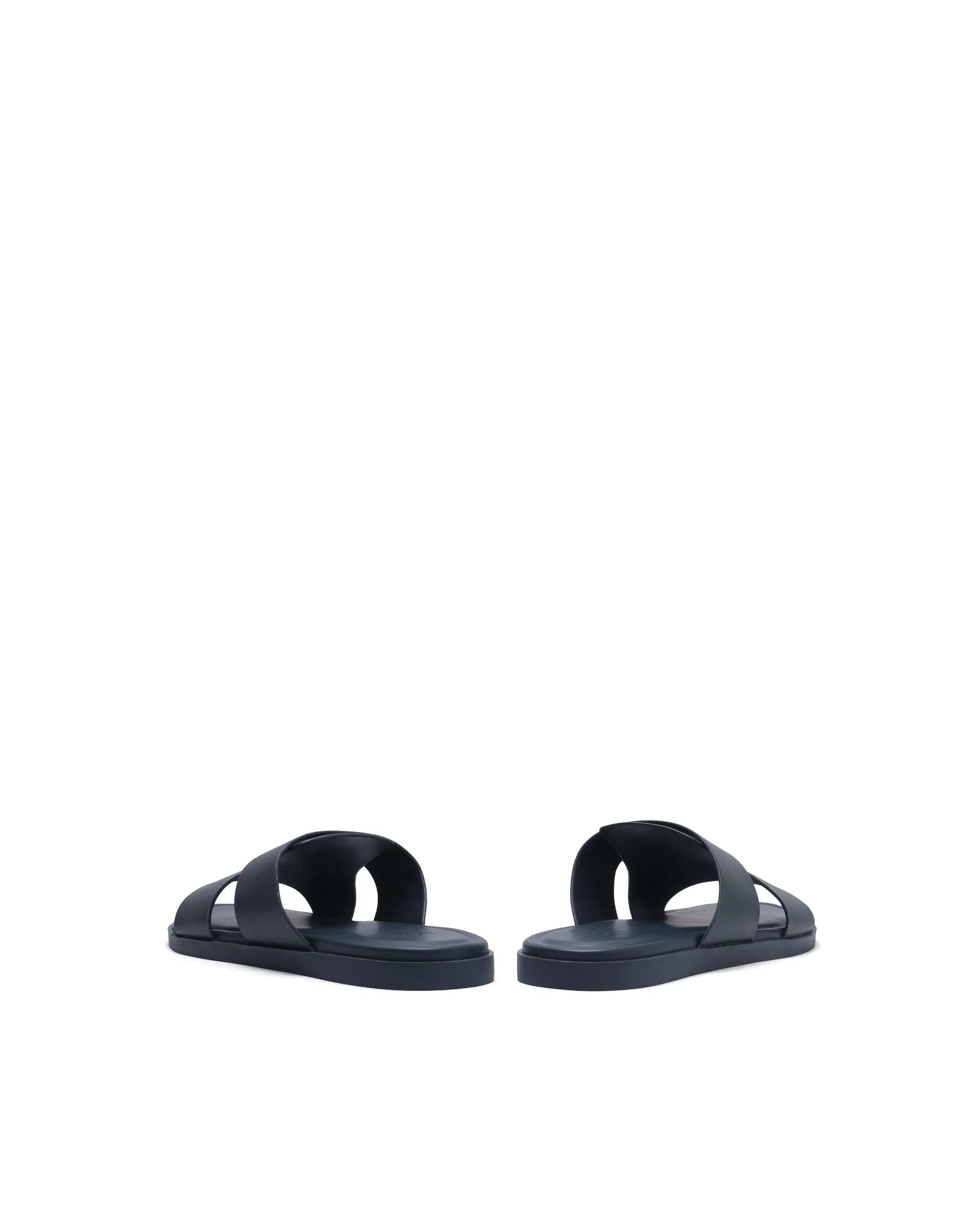 Rarez Men's Jaxa Dark Navy Leather Regular Sandal