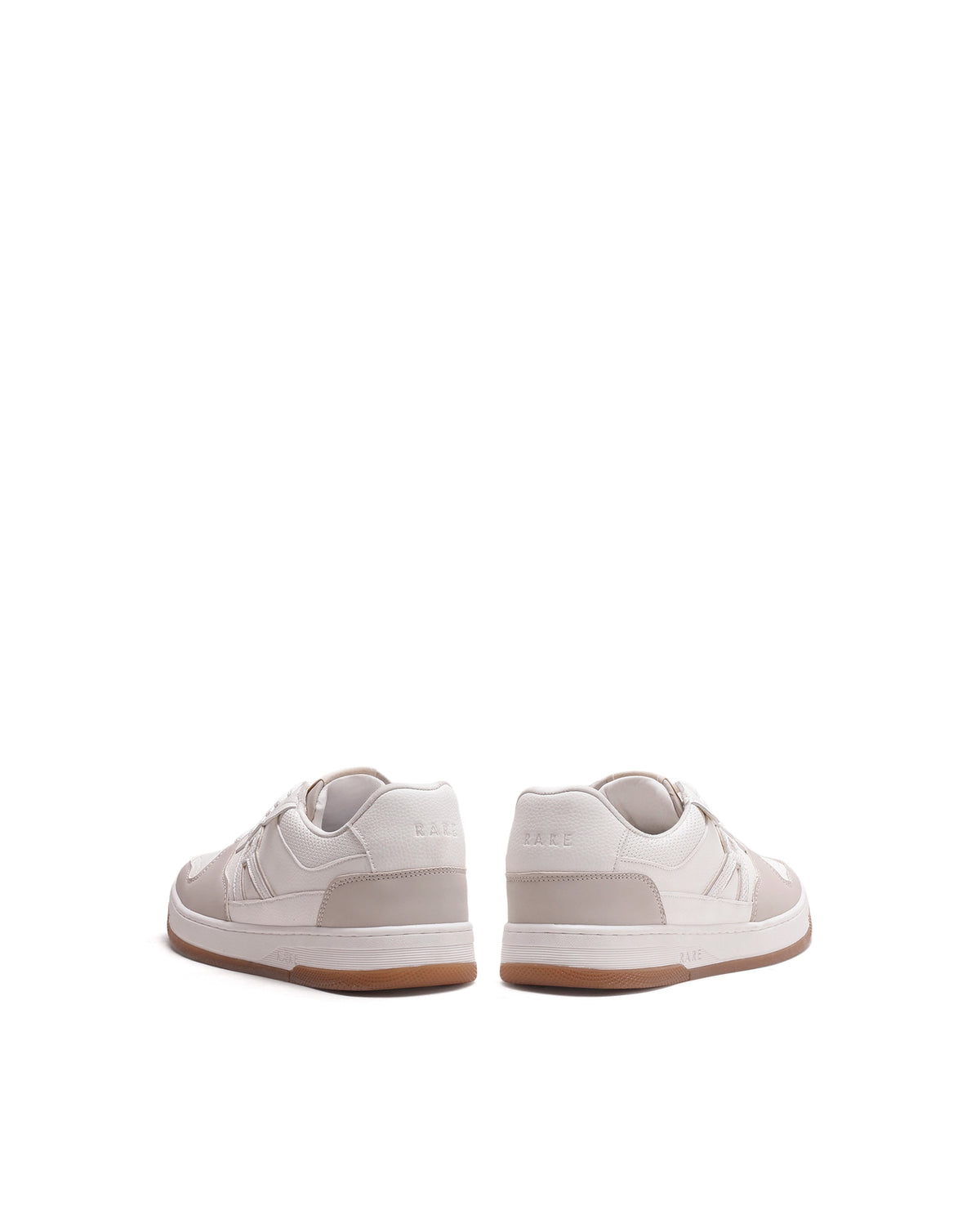 Rarez Men's Jon Primary White Micro Fiber Sneaker