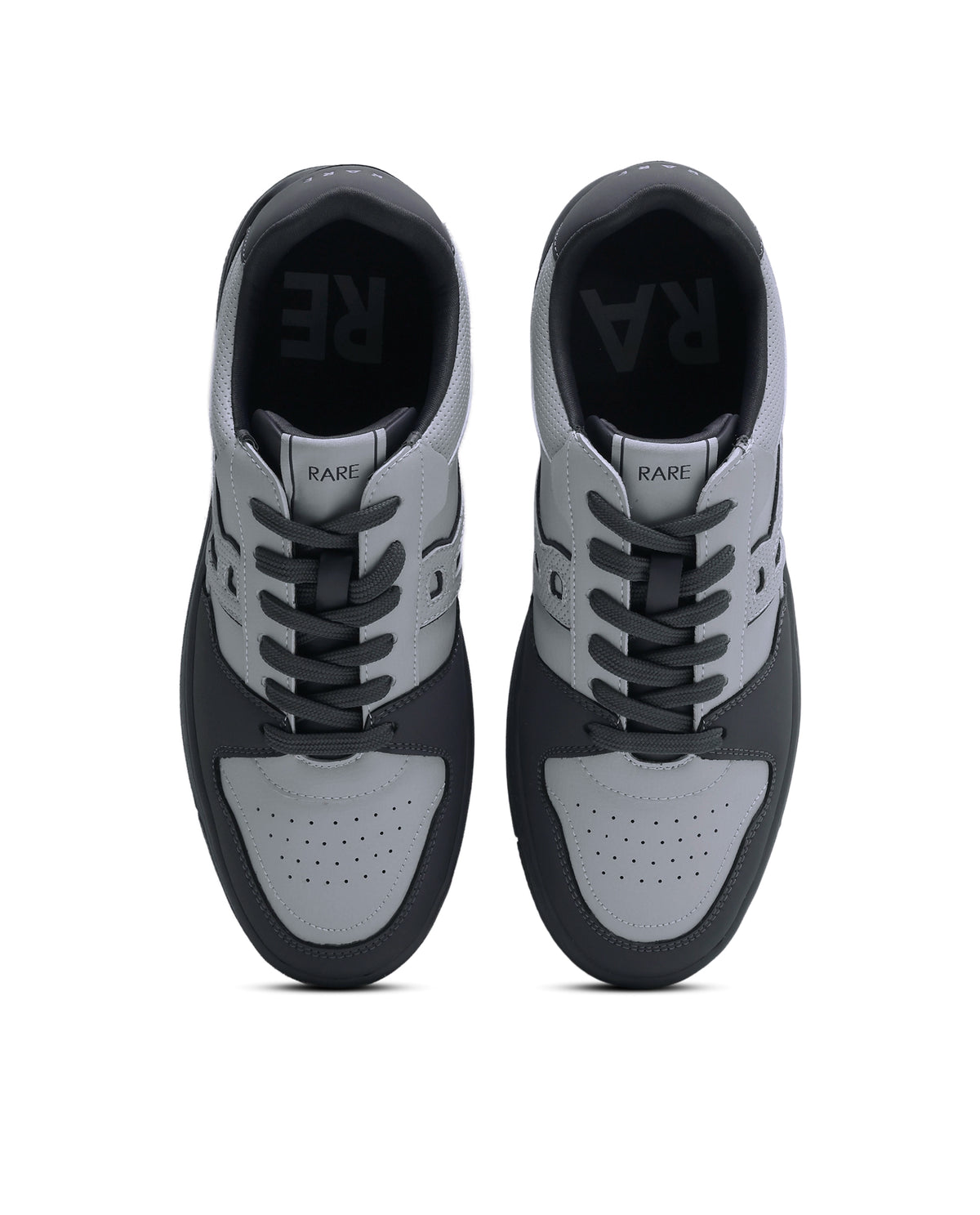Rarez Men's Jon Primary Grey Micro Fiber Sneaker