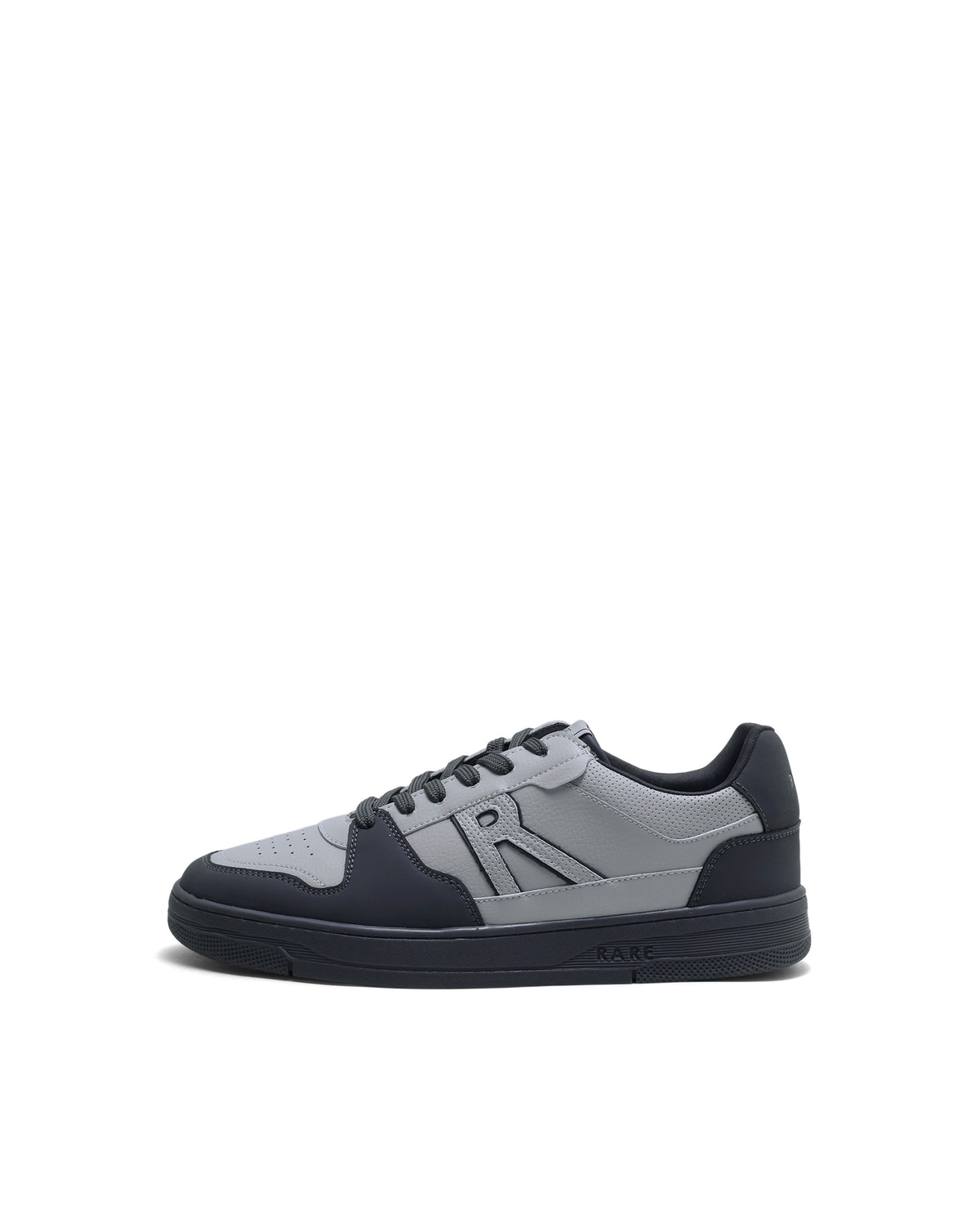 Rarez Men's Jon Primary Grey Micro Fiber Sneaker