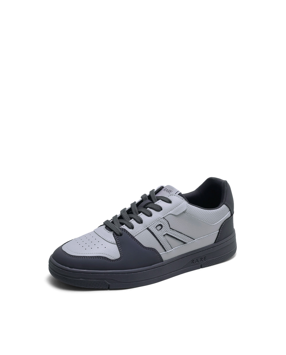 Rarez Men's Jon Primary Grey Micro Fiber Sneaker