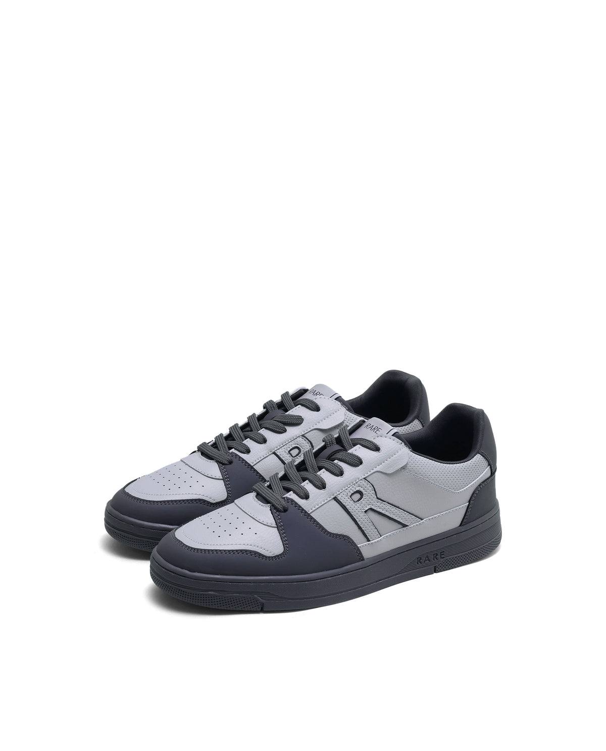 Rarez Men's Jon Primary Grey Micro Fiber Sneaker