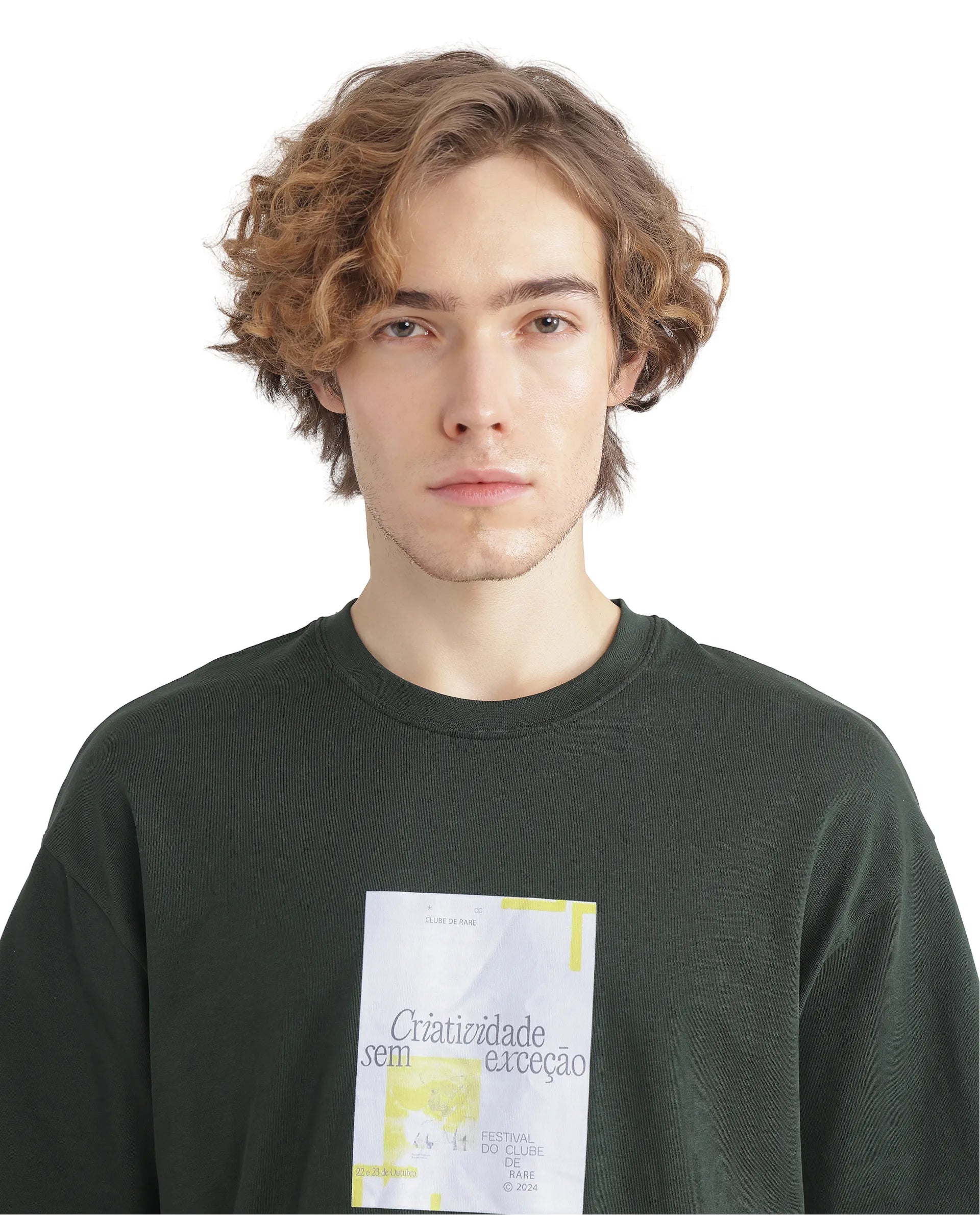 Rare Rabbit Men Justin Dark Olive Cotton Fabric Short Sleeve Crew Neck Graphic Print T-Shirt