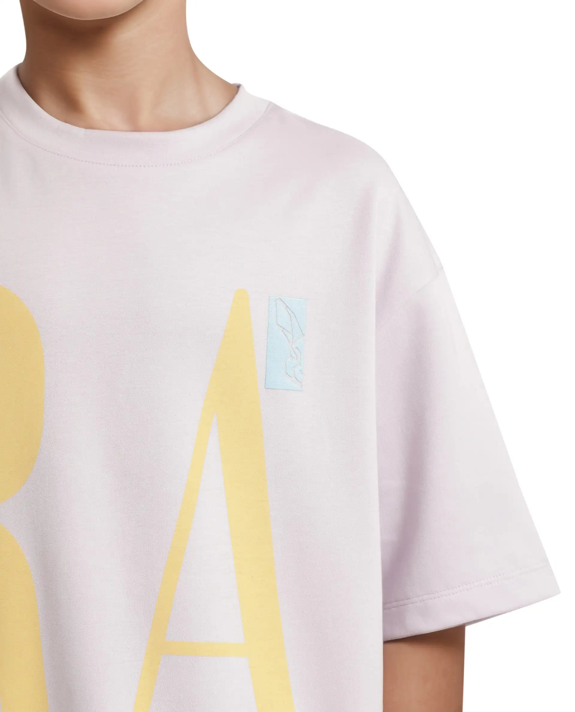 Rare Ones Kids Kin Purple Cotton Half Sleeves Crew Neck Oversized Fit Graphic Print T-Shirt