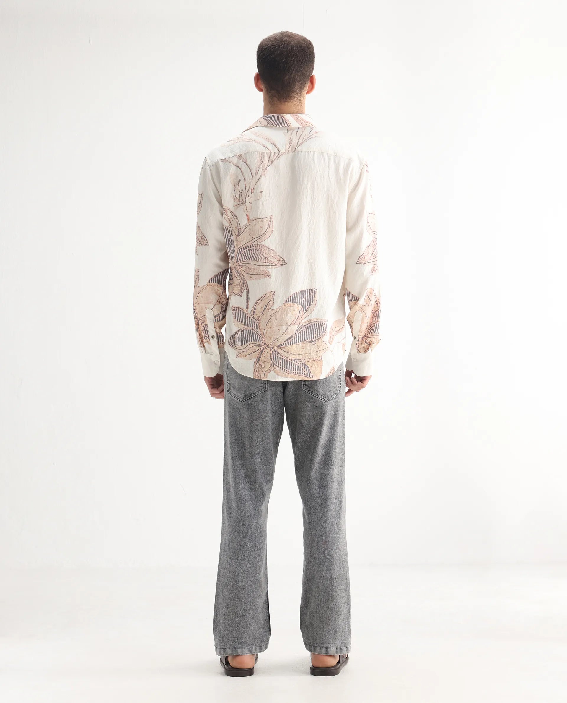 Rare Rabbit Men's Klune Light Grey Cotton Plain Hawk Slim Fit Jeans