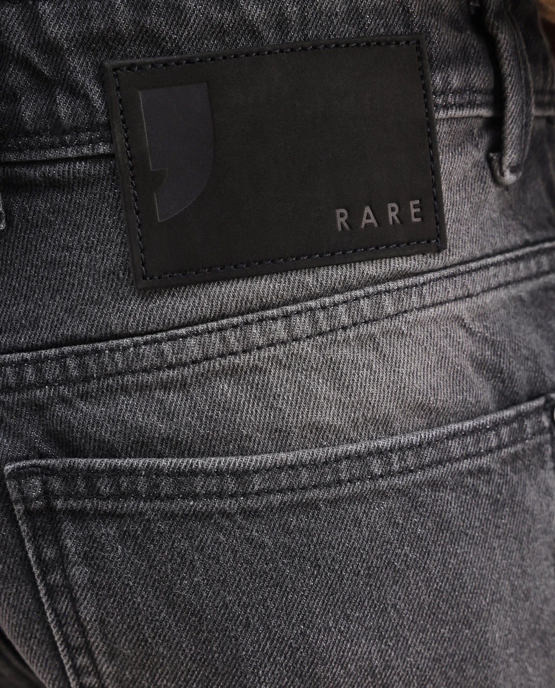 Rare Rabbit Men's Kobet Grey Cotton Plain Morris Regular Fit Jeans