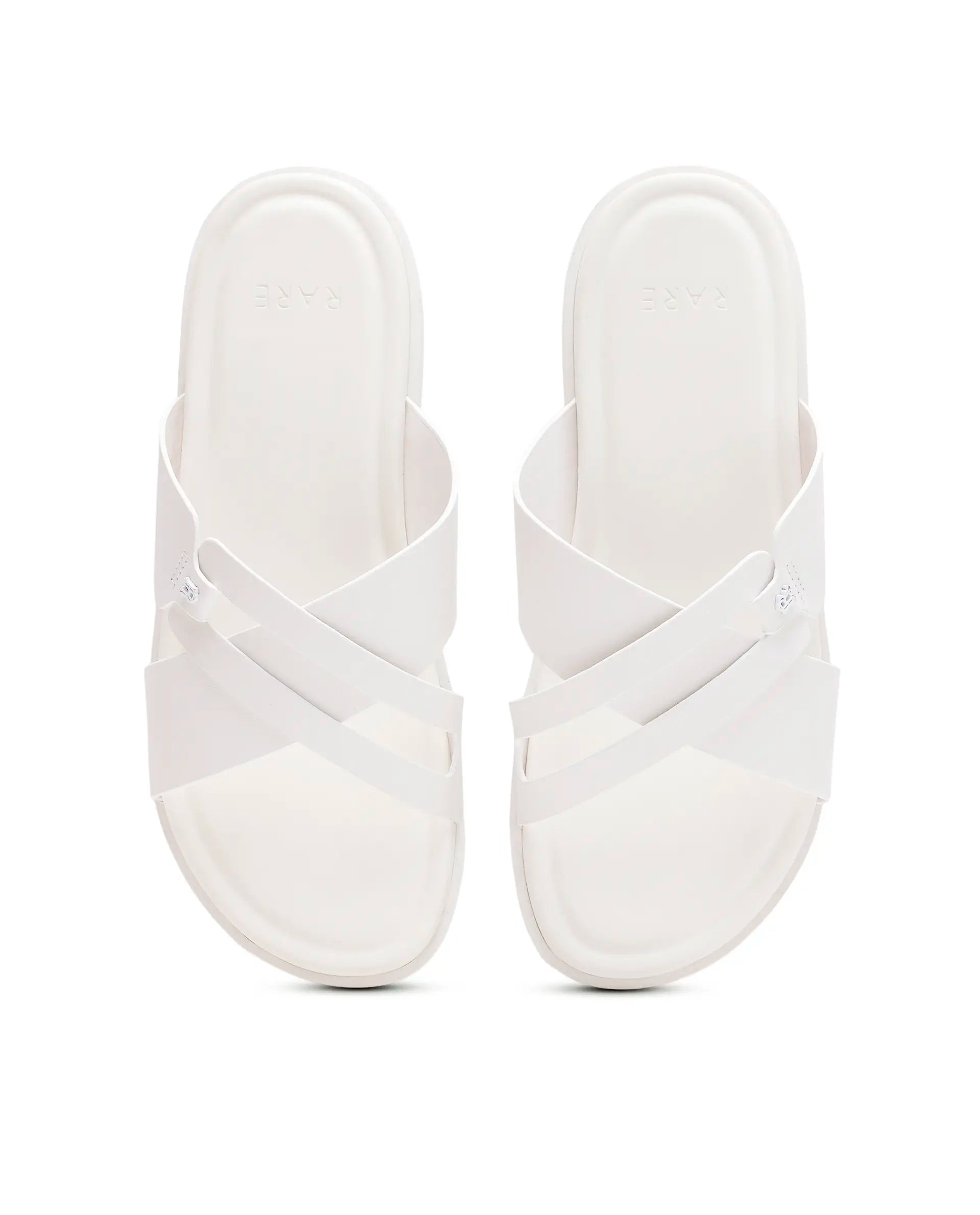 Rarez Men's Kross Light Ivory Leather Regular Sandal