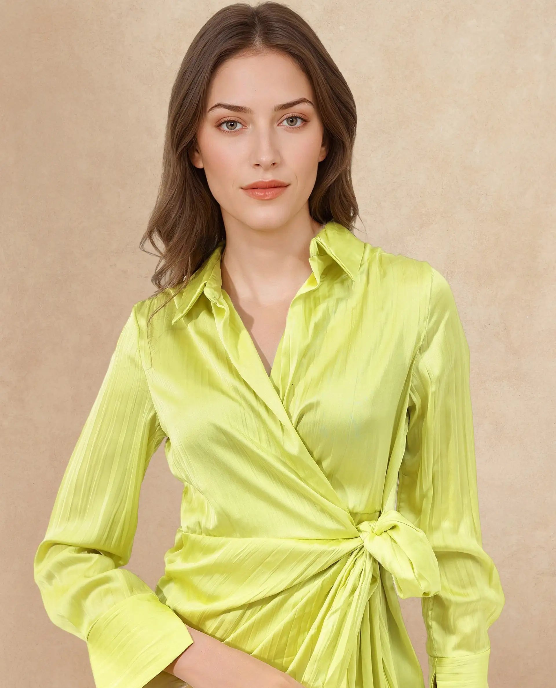 Rareism Womens Ladimir Flouroscent Green Dress Sleeveless Solid