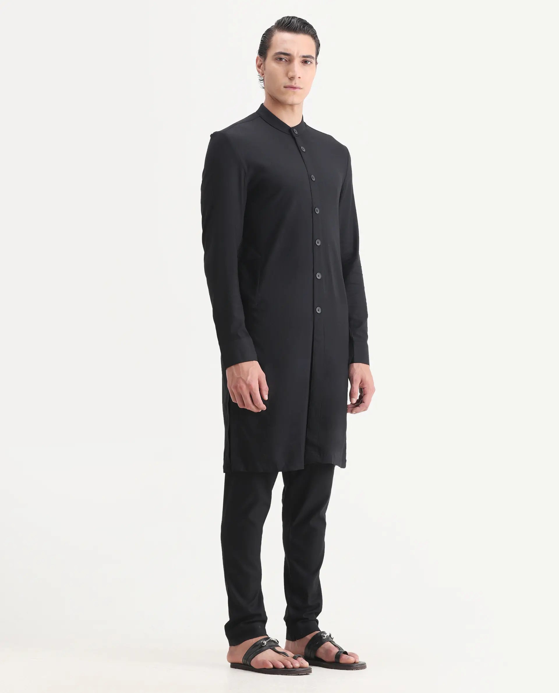 Rare Rabbit Men's Lasmosp Black Pajama