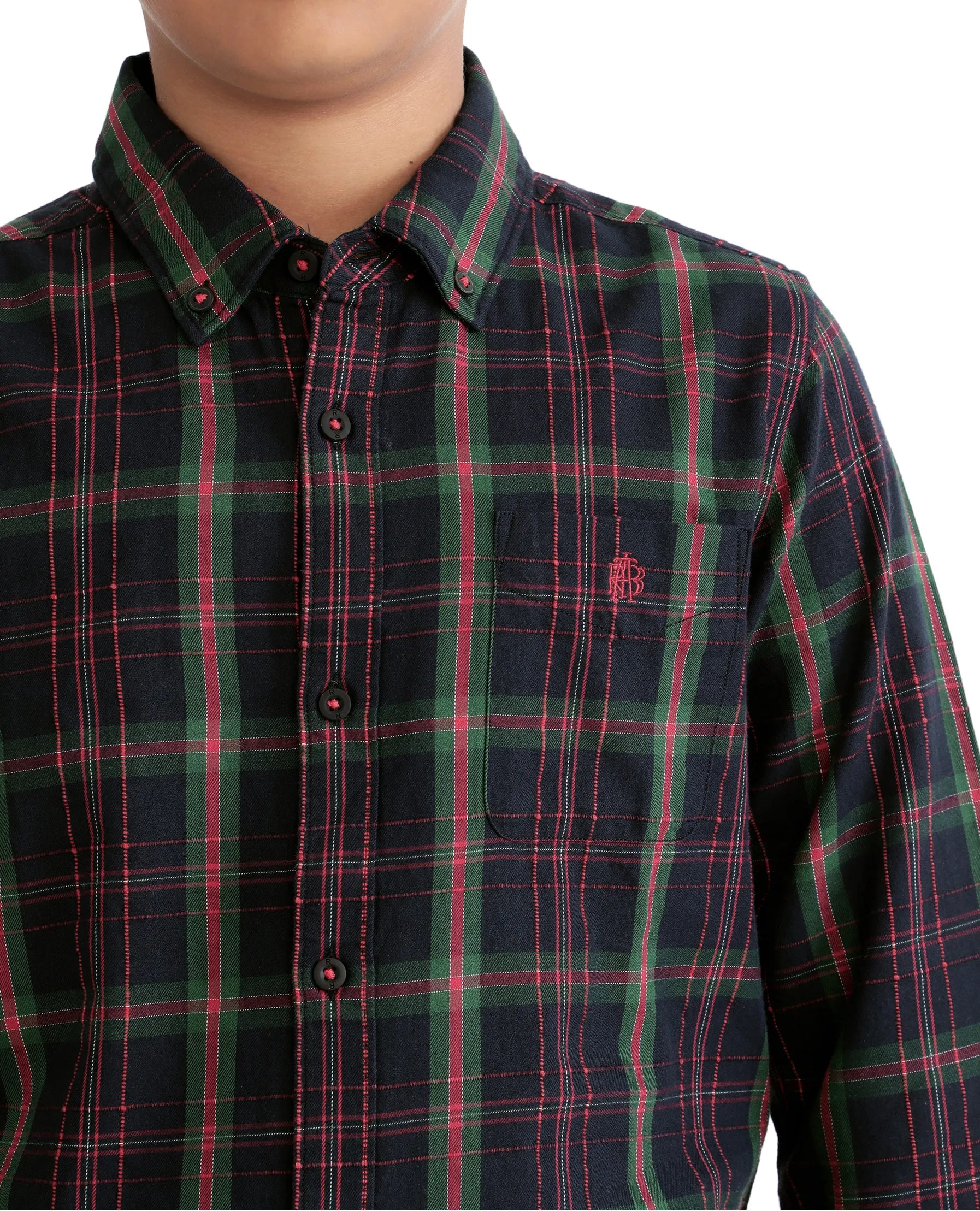 Rare Ones Kids Lian Black Cotton Full Sleeve Solid Shirt