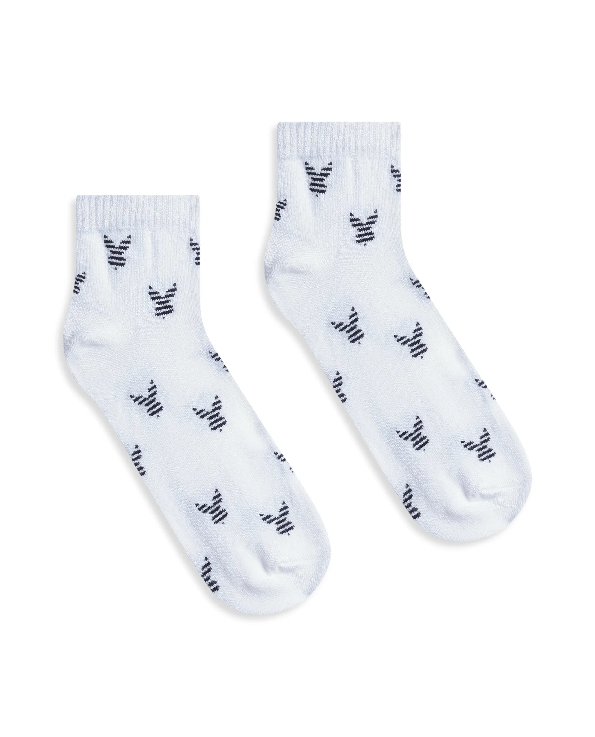 Rare Rabbit Men Loger - 1 White High Ankle Socks