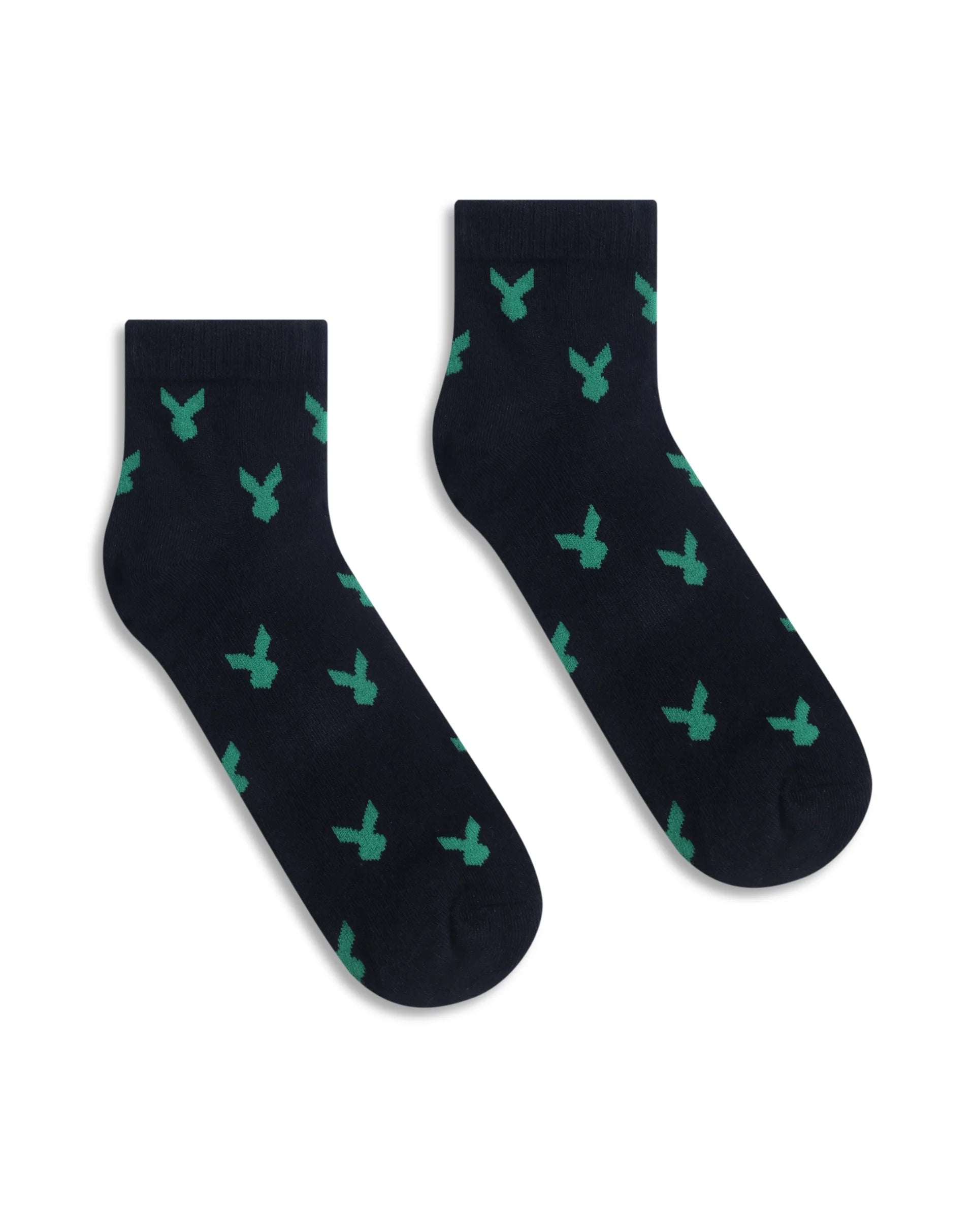 Rare Rabbit Men Loger - 2 Black High Ankle Socks