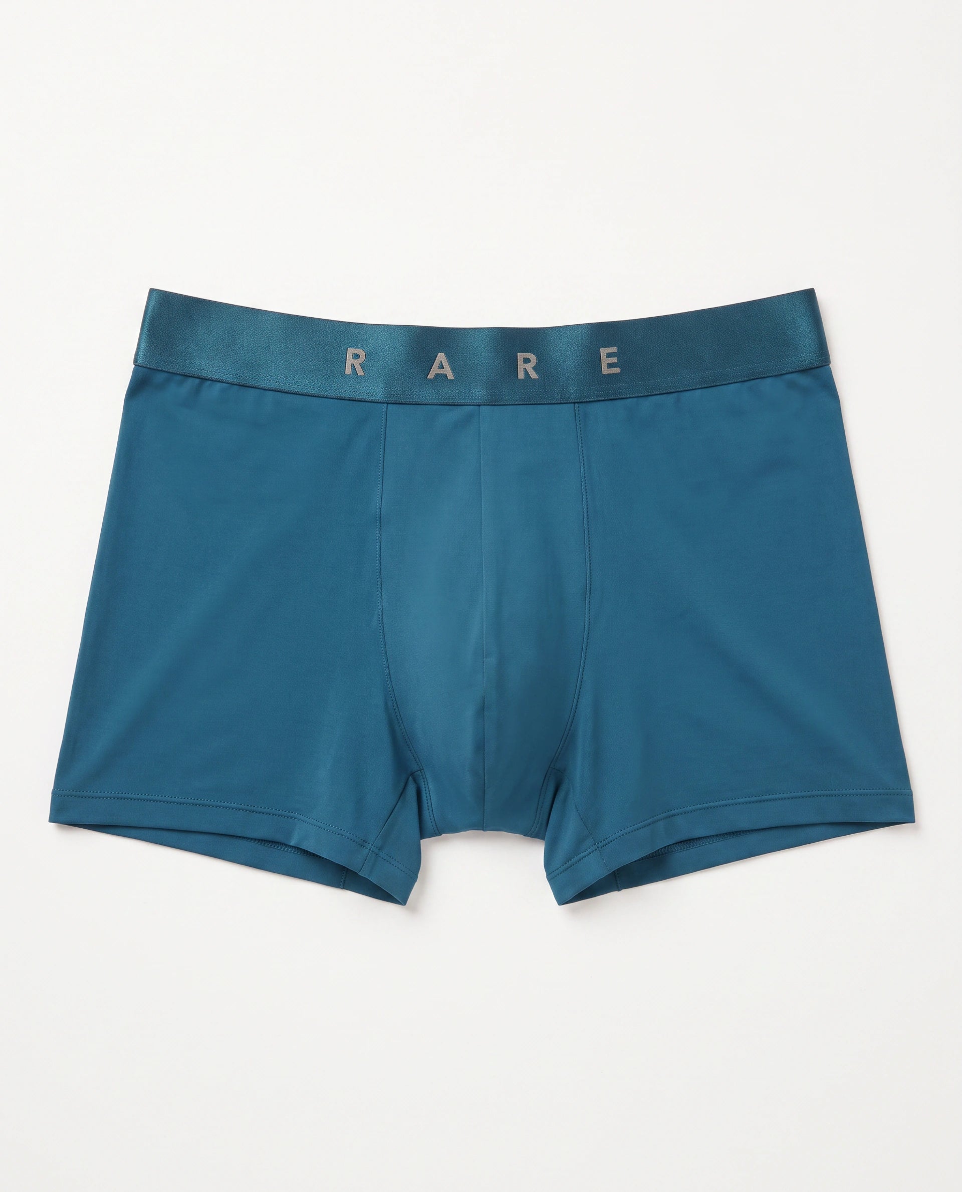 Rare Rabbit Men's Lovi Petrol Soft Nylon Blend Trunks