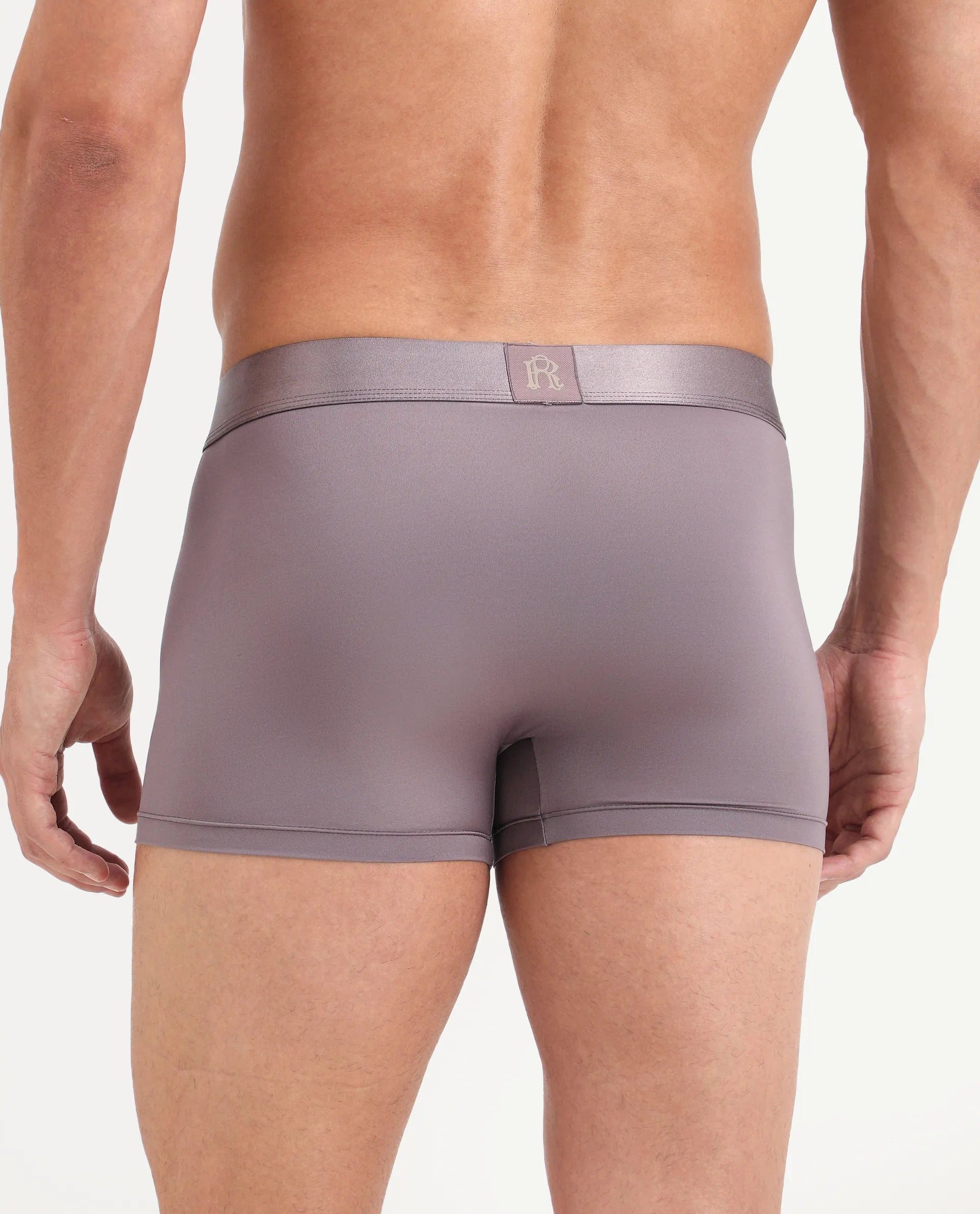 Rare Rabbit Men's Lovi Dusky Pink Soft Nylon Blend Trunks