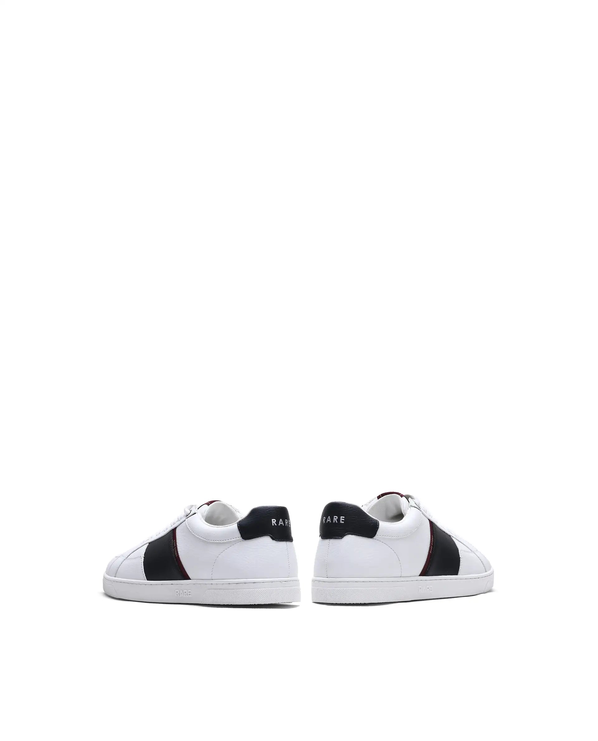 Rare Rabbit Men's Lunar White Micro Fiber Leather Sneaker