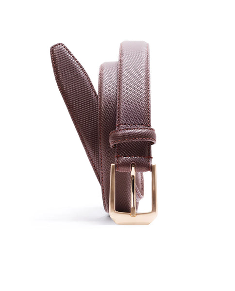 Rare Rabbit Men Lynx Cherry Leather Belt Rare Rabbit Men Lynx Cherry Leather Belt