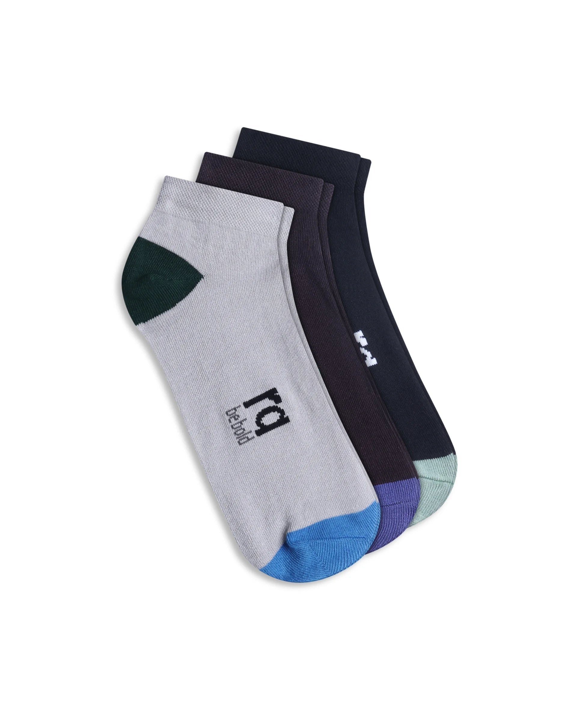 Rare Rabbit Men L&R - 2 Assorted Low Ankle Socks