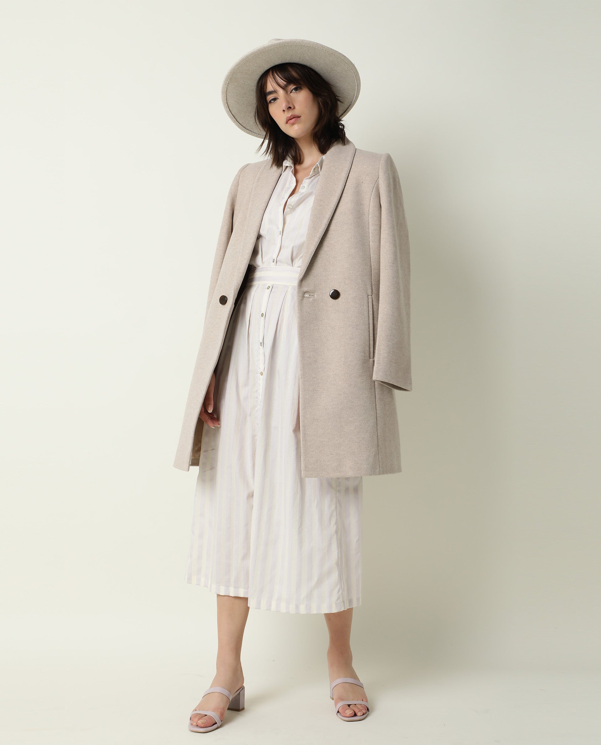 Rareism Women Paris Yellow Shirt Collar Half Sleeves Front Placket Button Closure With Fabric Waist Belt Midi Dress