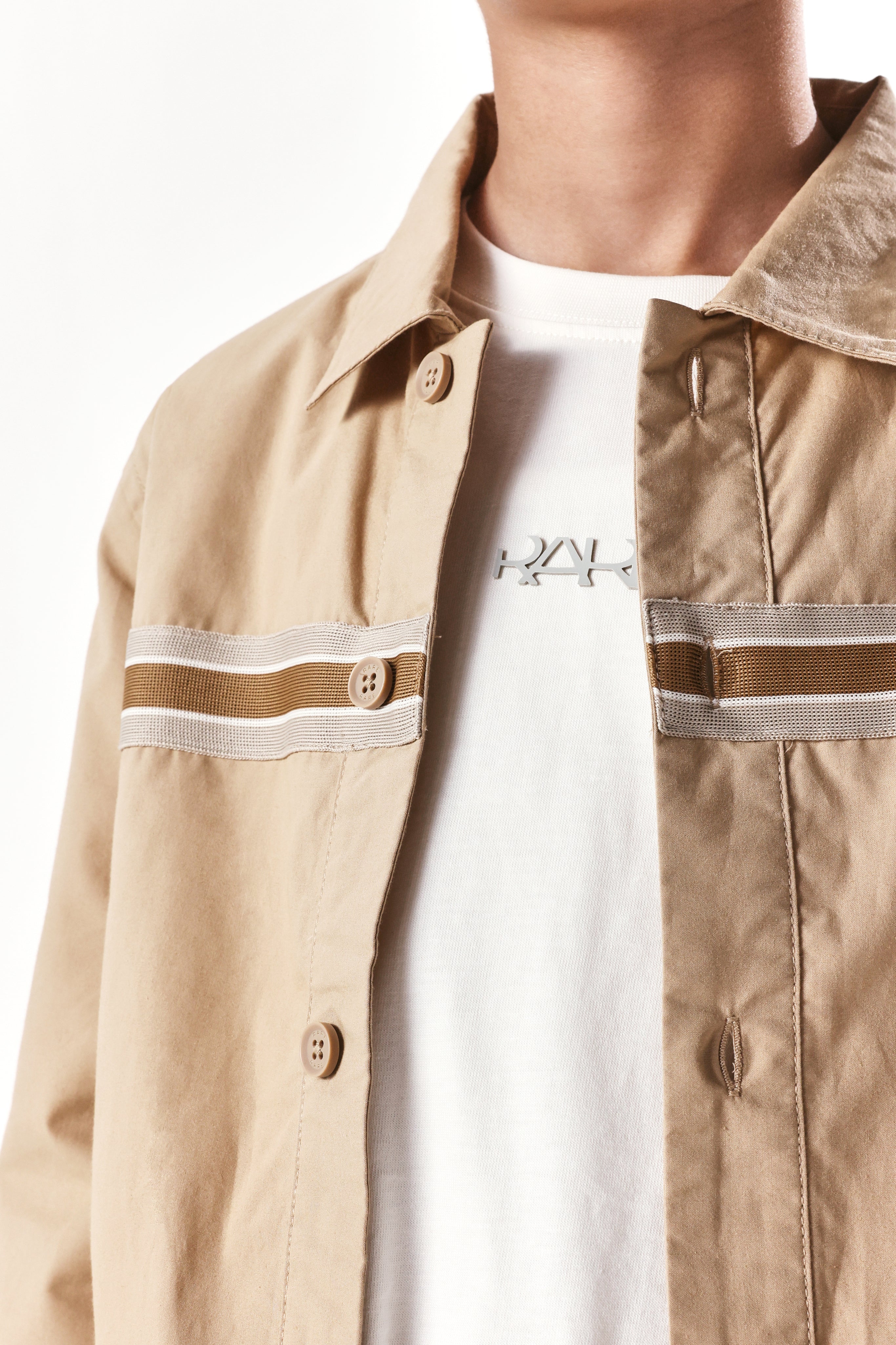 Rare Rabbit Men's Macon-S Beige Cotton Plain Regular Fit Full Sleeve Collared Shirt