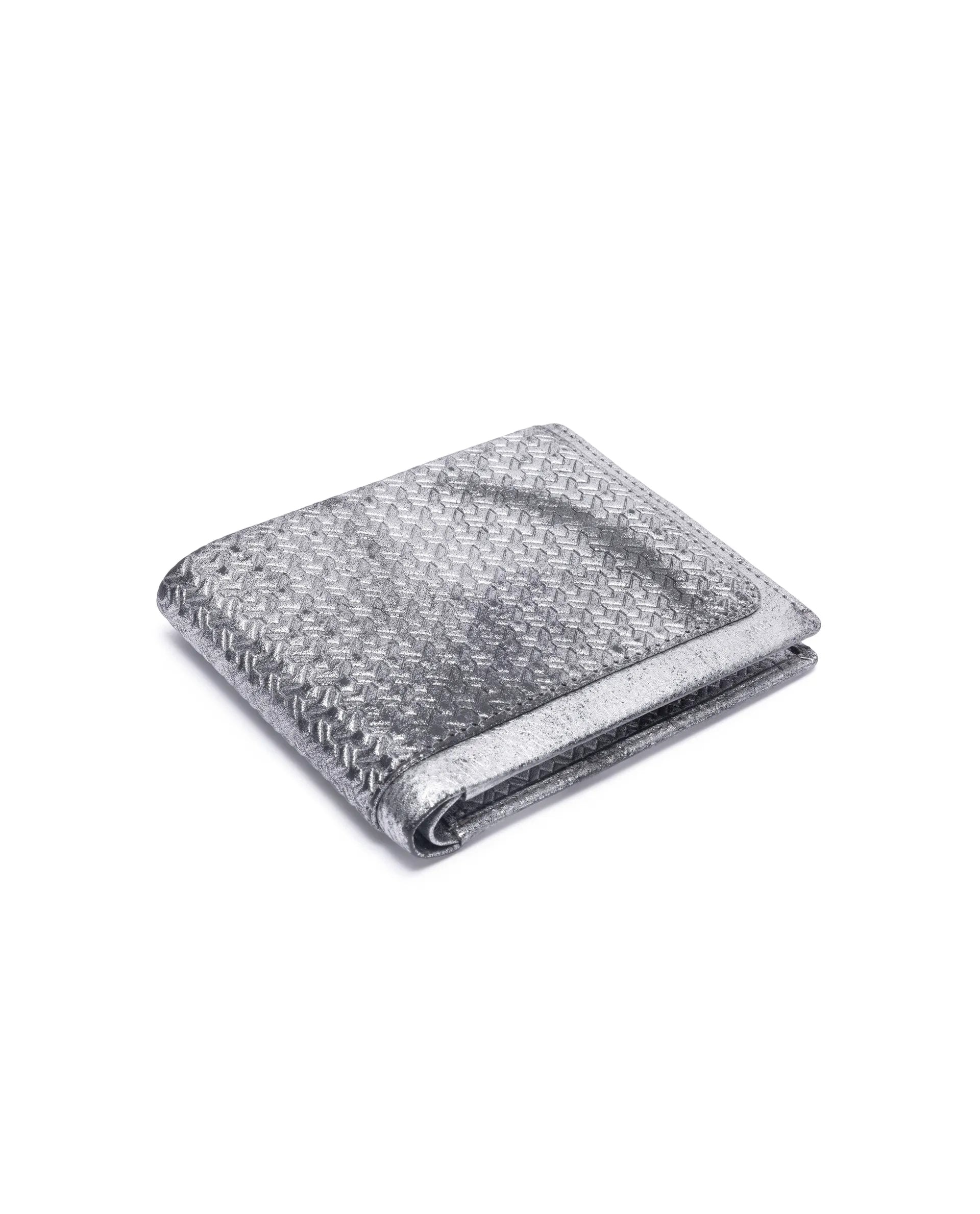Rare Rabbit Men Mahris Metallic Foil Leather Wallet