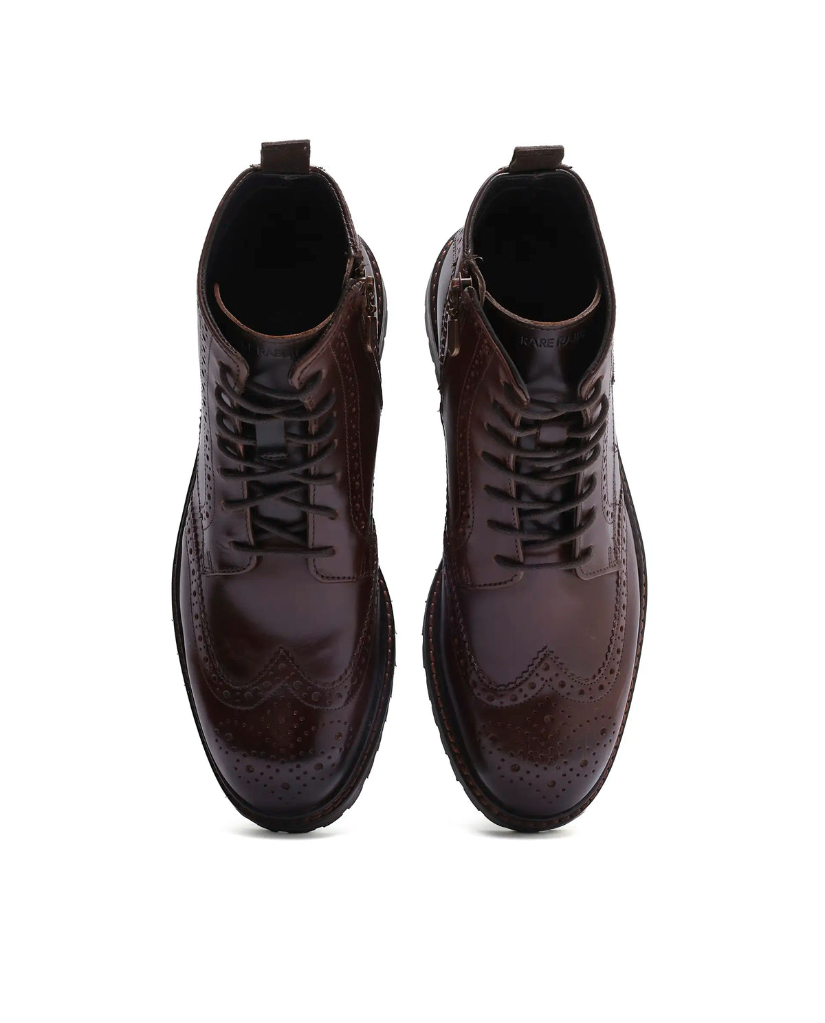 Rarez Men's Maison Primary Brown Leather Regular Boots
