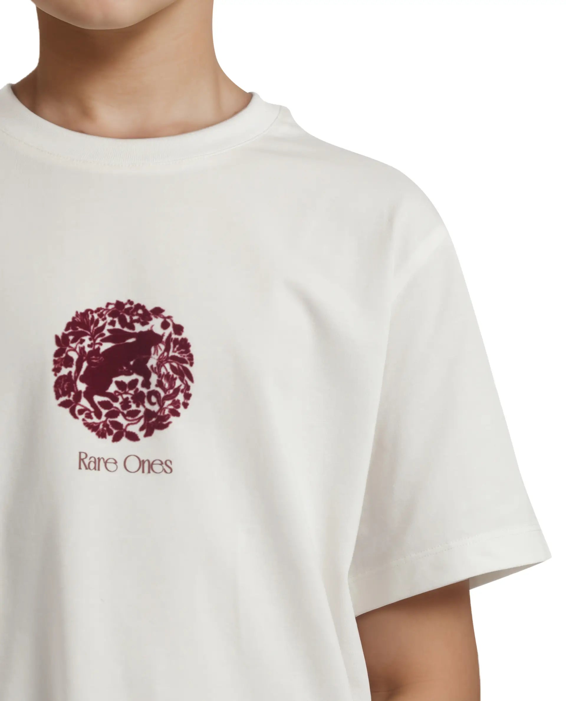 Rare Ones Kids Makes White Cotton Half Sleeves Crew Neck Graphic Print T-Shirt