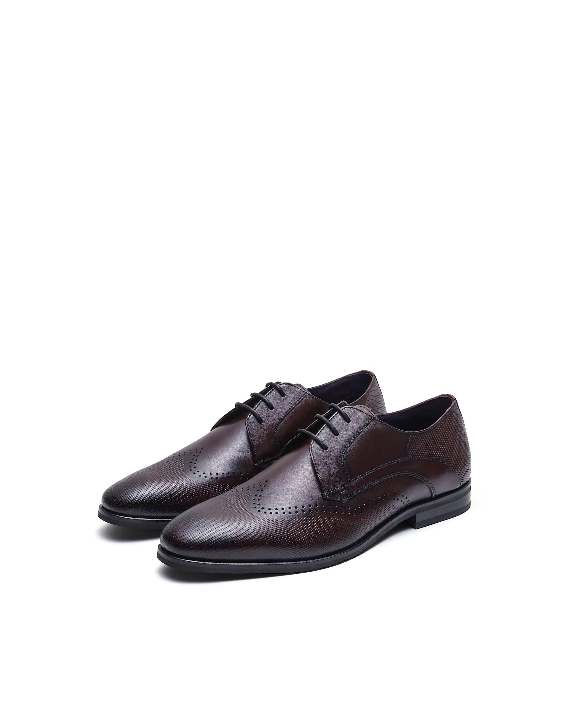 Rare Rabbit Men's Marcello Bordo Leather Formal